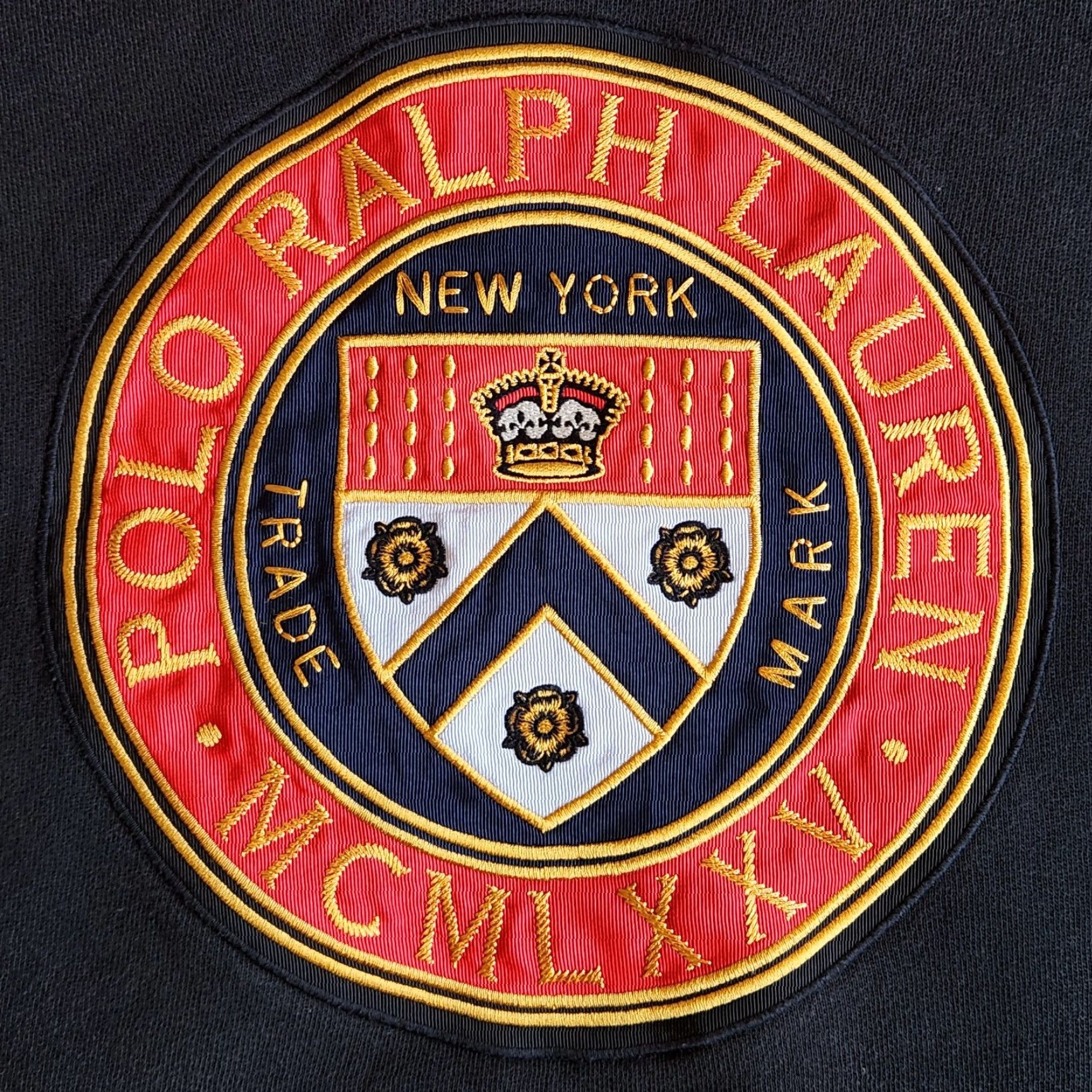 Ralph Lauren Polo Ralph Lauren Women's XS Black Knit Embroidered Crest Sweatshirt Pullover Activewear Size XS / US 0-2 / IT 36-38 - 2 Thumbnail