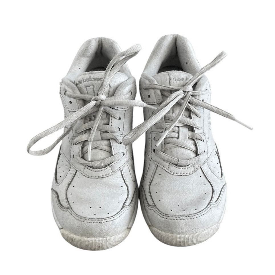 New Balance New Balance Abzorb Walking Strike Path 574 White Sneakers Size US 6 / IT 36 - 3 Thumbnail