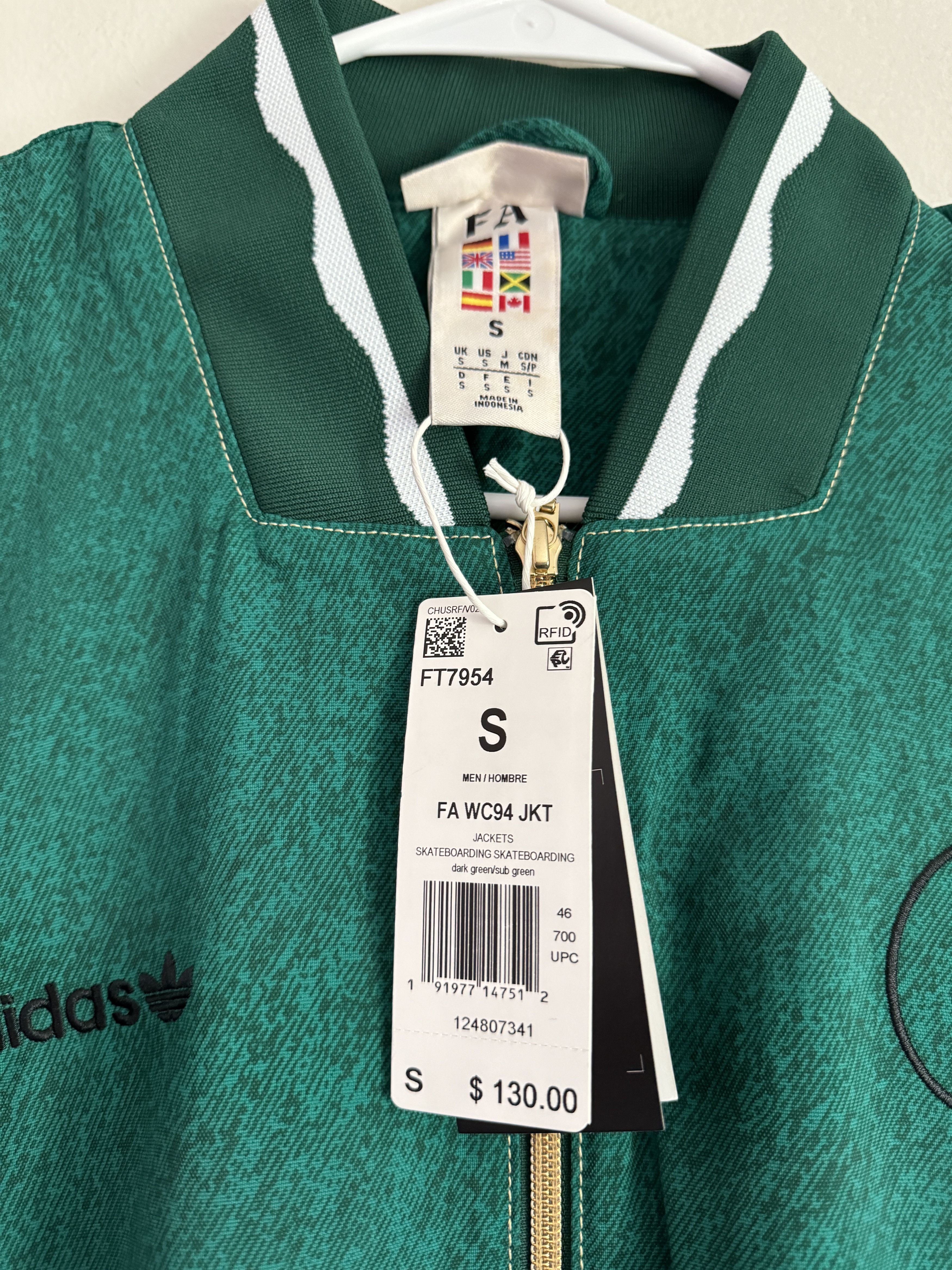 Adidas × Fucking Awesome Adidas Originals Fucking Awesome World Cup 94 Jacket – Small Size US S / EU 44-46 / 1 - 2 Thumbnail
