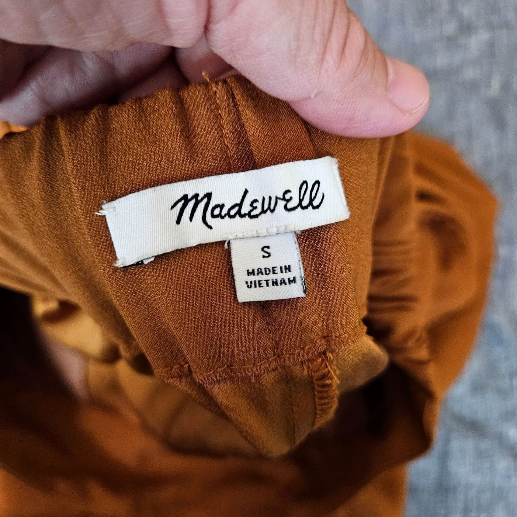 Madewell Madewell Women Wide Leg Size Small Brown High Rise Cropped Casual Pants Size 28" / US 6 / IT 42 - 7 Thumbnail