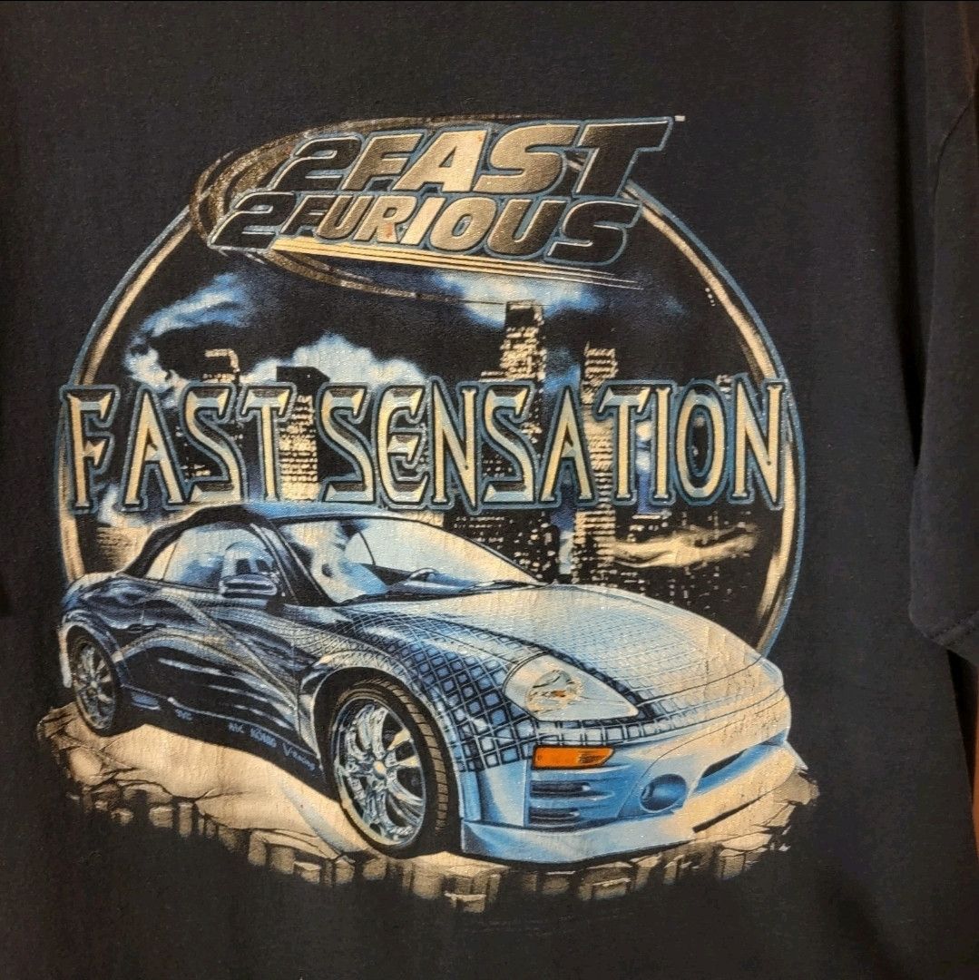 Vintage Vintage 2 Fast 2 Furious Movie Promo T-shirt Fast Sensation Size US XL / EU 56 / 4 - 2 Thumbnail