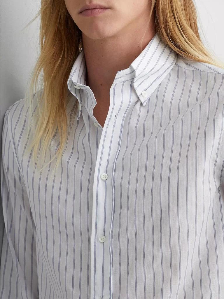 Brunello Cucinelli Shirt in Open White Size US S / EU 44-46 / 1 - 4 Thumbnail
