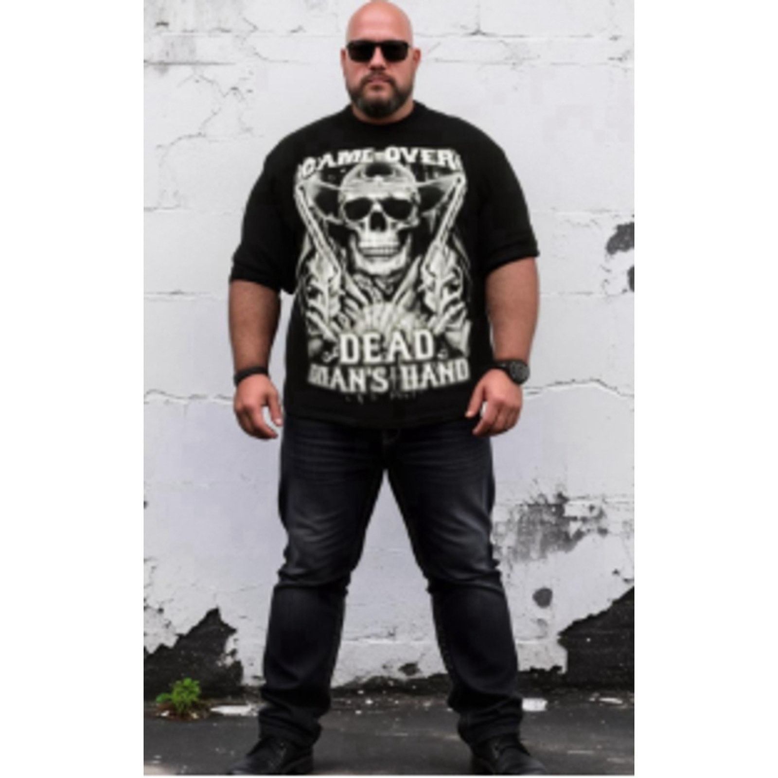 Other Gothic Cowboy Skull Graphic Tee Game Over Dead 2XL Size US XXL / EU 58 / 5 - 1 Thumbnail