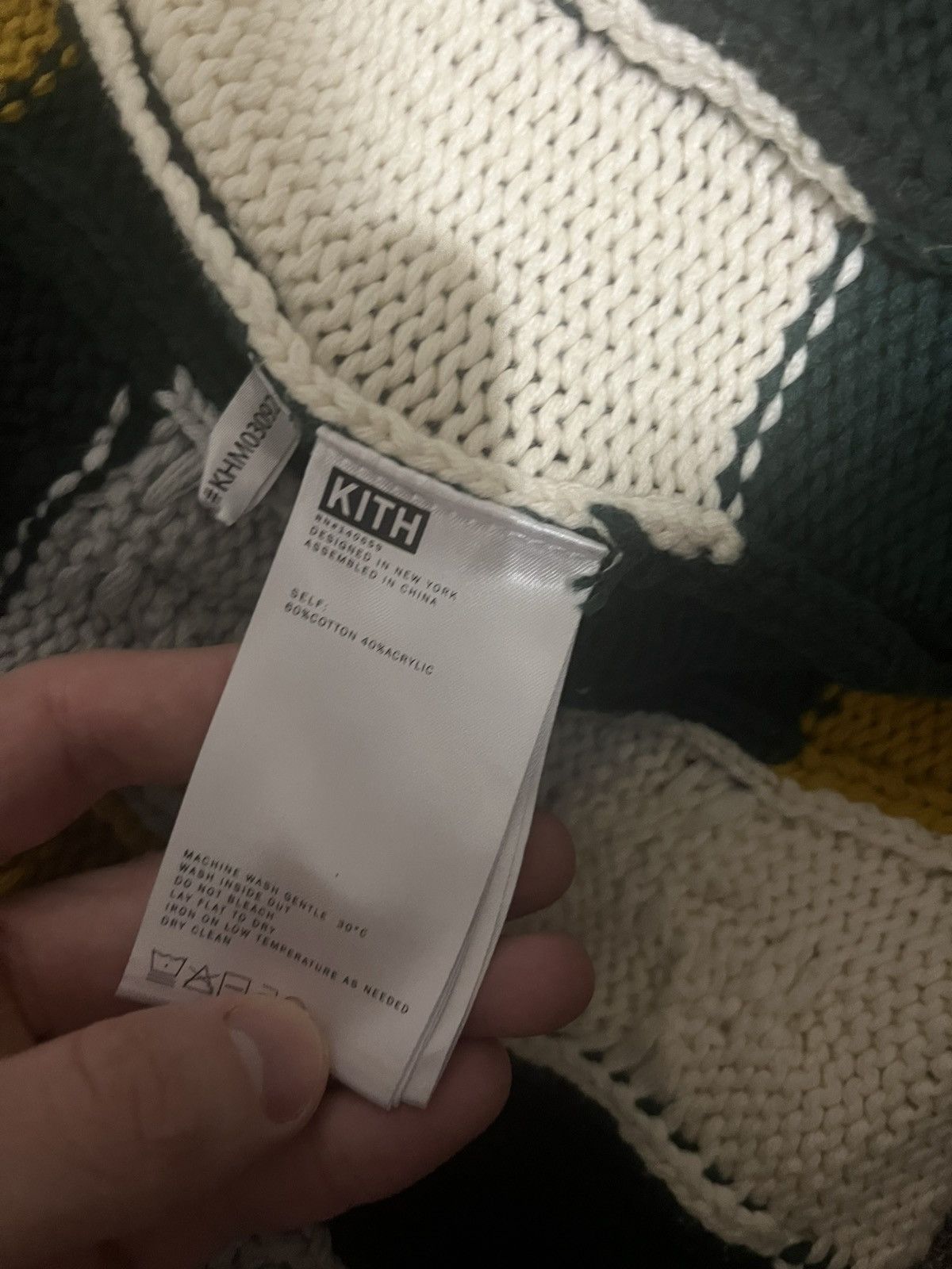 Kith Kith Patchwork cardigan green/yellow Size US S / EU 44-46 / 1 - 1 Thumbnail