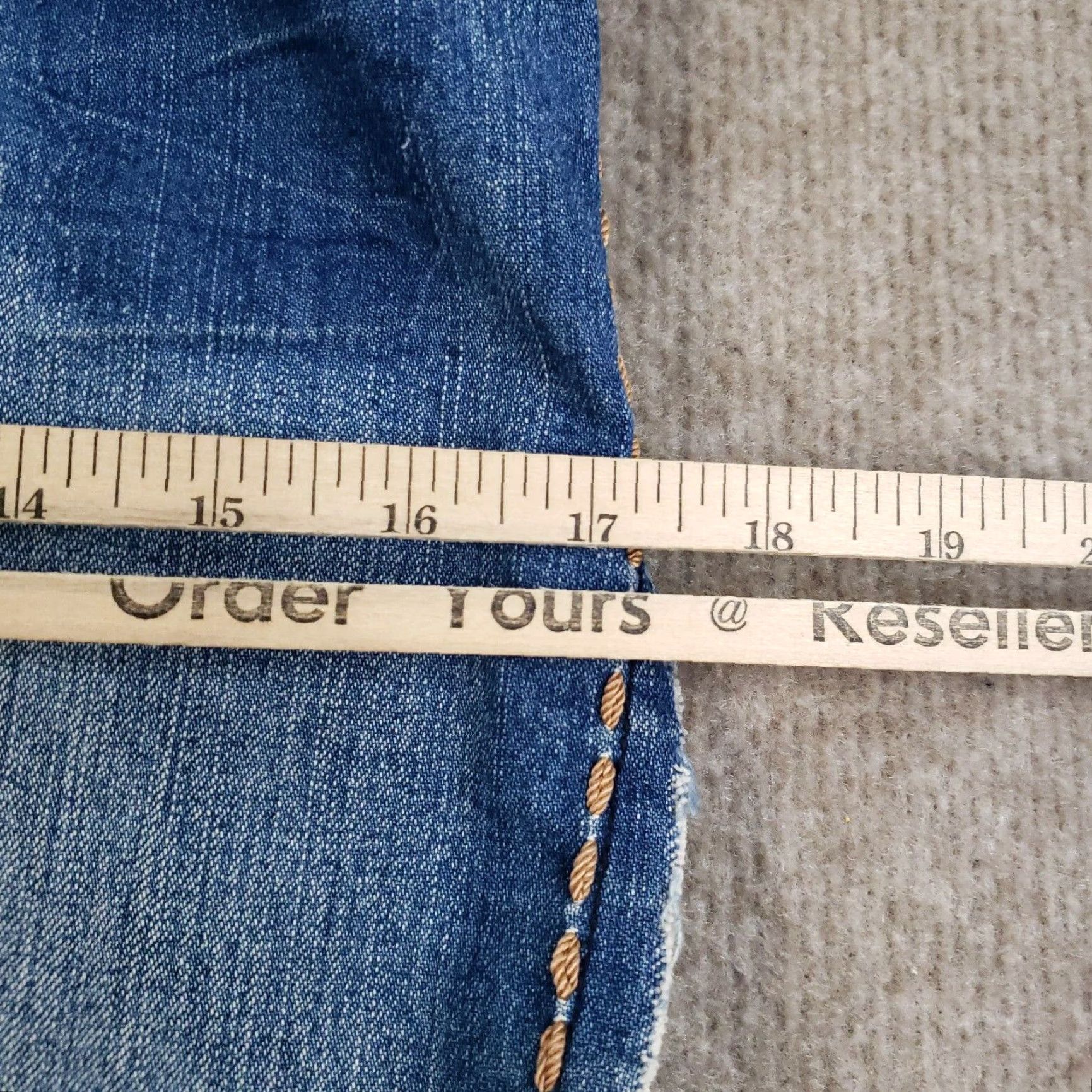 Parasuco Vintage Parasuco Denim Mini Skirt Womens Size 26 Waist Blue Short Patches Y2K Size 26" / US 2 / IT 38 - 4 Thumbnail