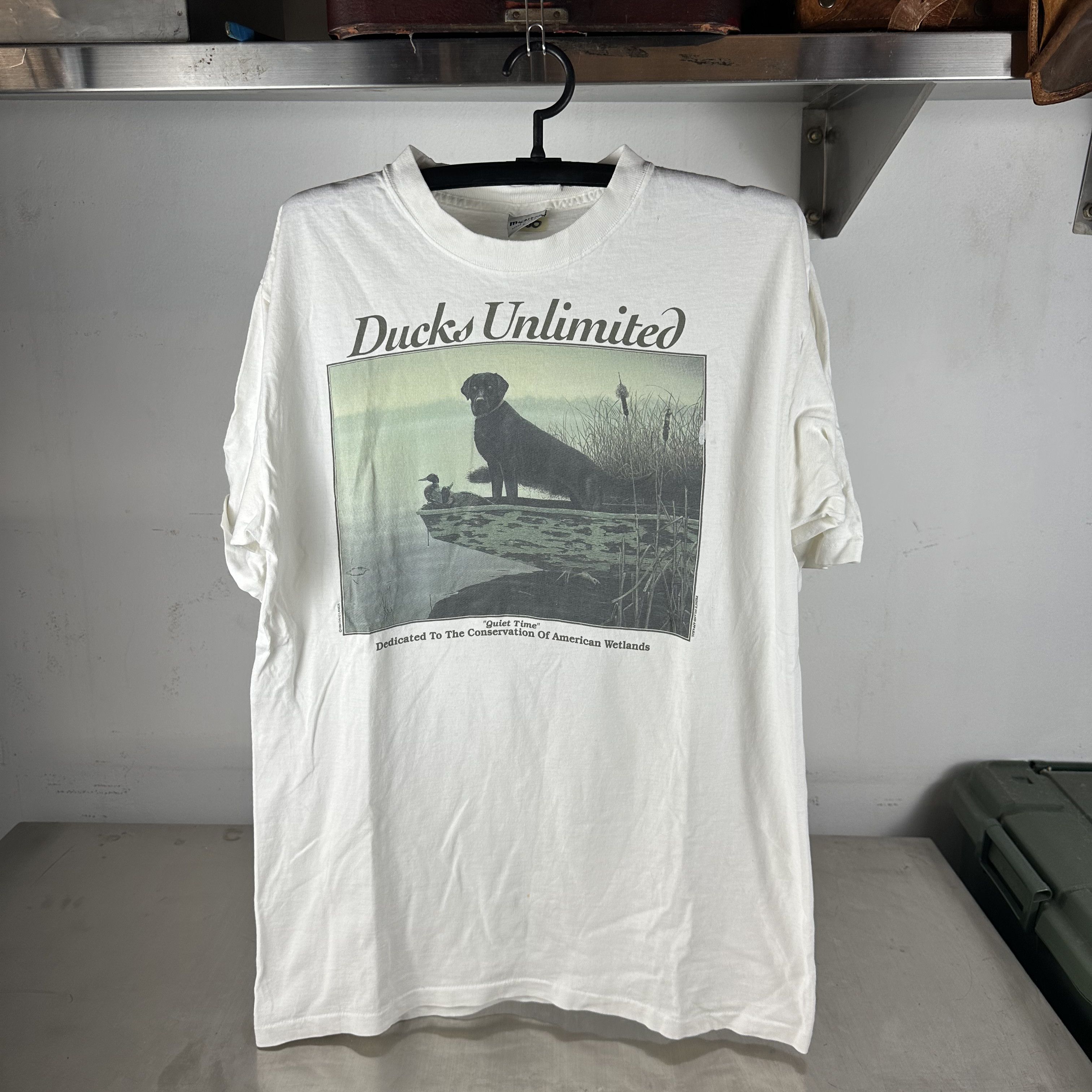 Vintage 1994 Ducks Unlimited Quiet Time Graphic T-shirt