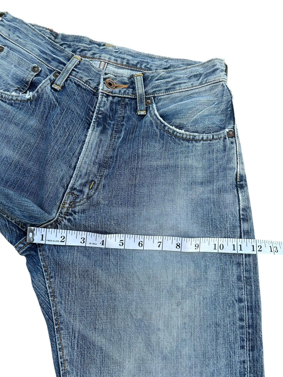 Kapital Vintage Edwin 505zx Selvedge Distressed Denim jeans Size US 29 - 18 Thumbnail