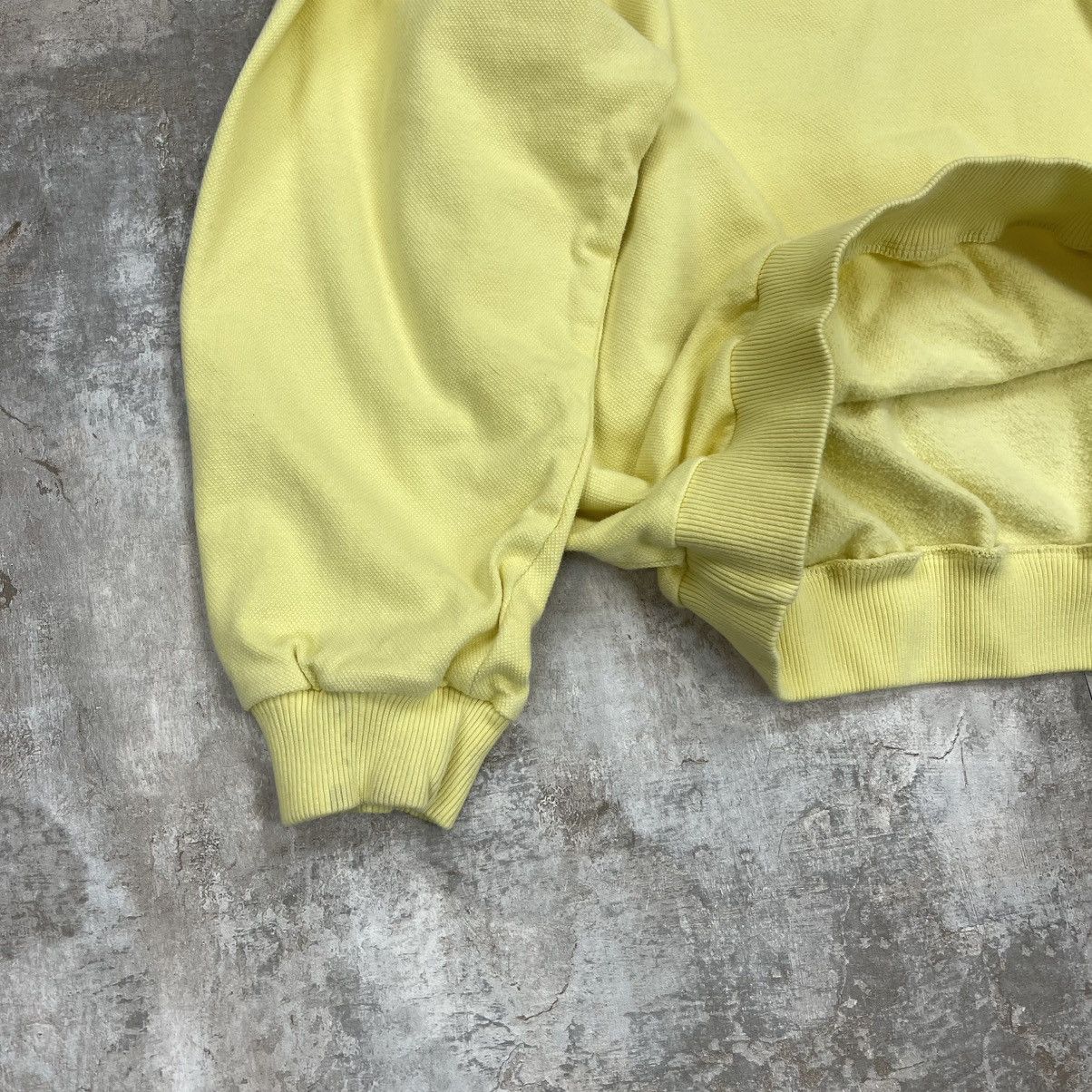 Lacoste × Vintage VINTAGE 90s LACOSTE CHEMISE LOGO CREWNECK YELLOW Size US L / EU 52-54 / 3 - 7 Thumbnail
