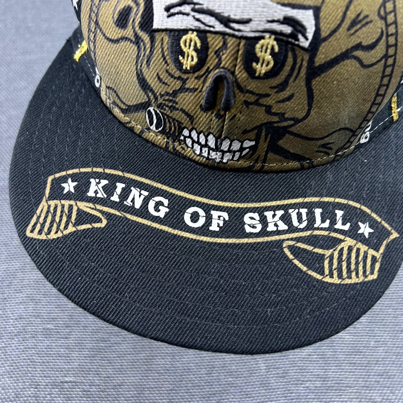 New Era New Era 59Fifty King of Skull Snapback Cap Size 7 Baseball Cap Unisex Adults Black Size ONE SIZE - 3 Thumbnail