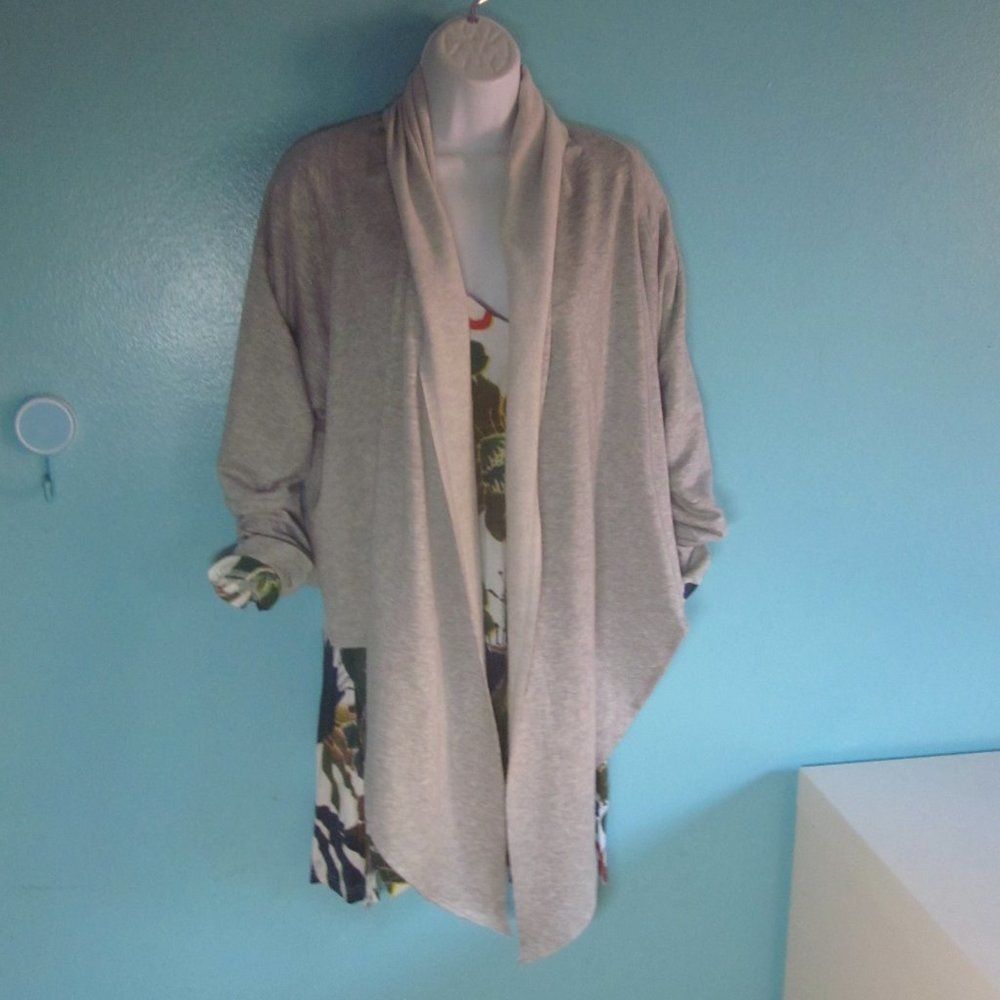 Johnny Was Johnny Was Calme High Low Cardigan Light Gray Size M Size M / US 6-8 / IT 42-44 - 10 Thumbnail