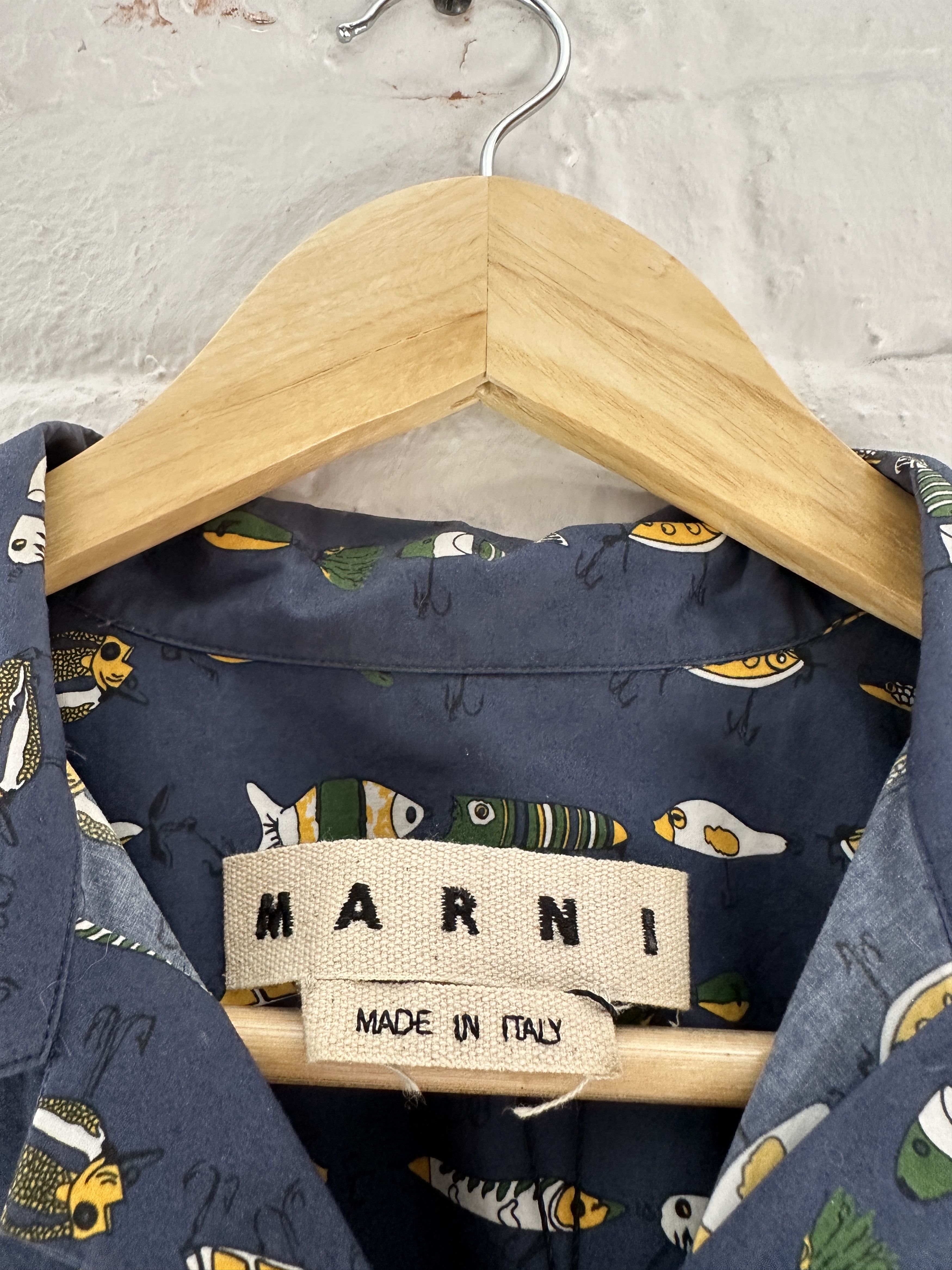 Marni Marni Fishing Lure Camp Collar Shirt Size US M / EU 48-50 / 2 - 2 Thumbnail