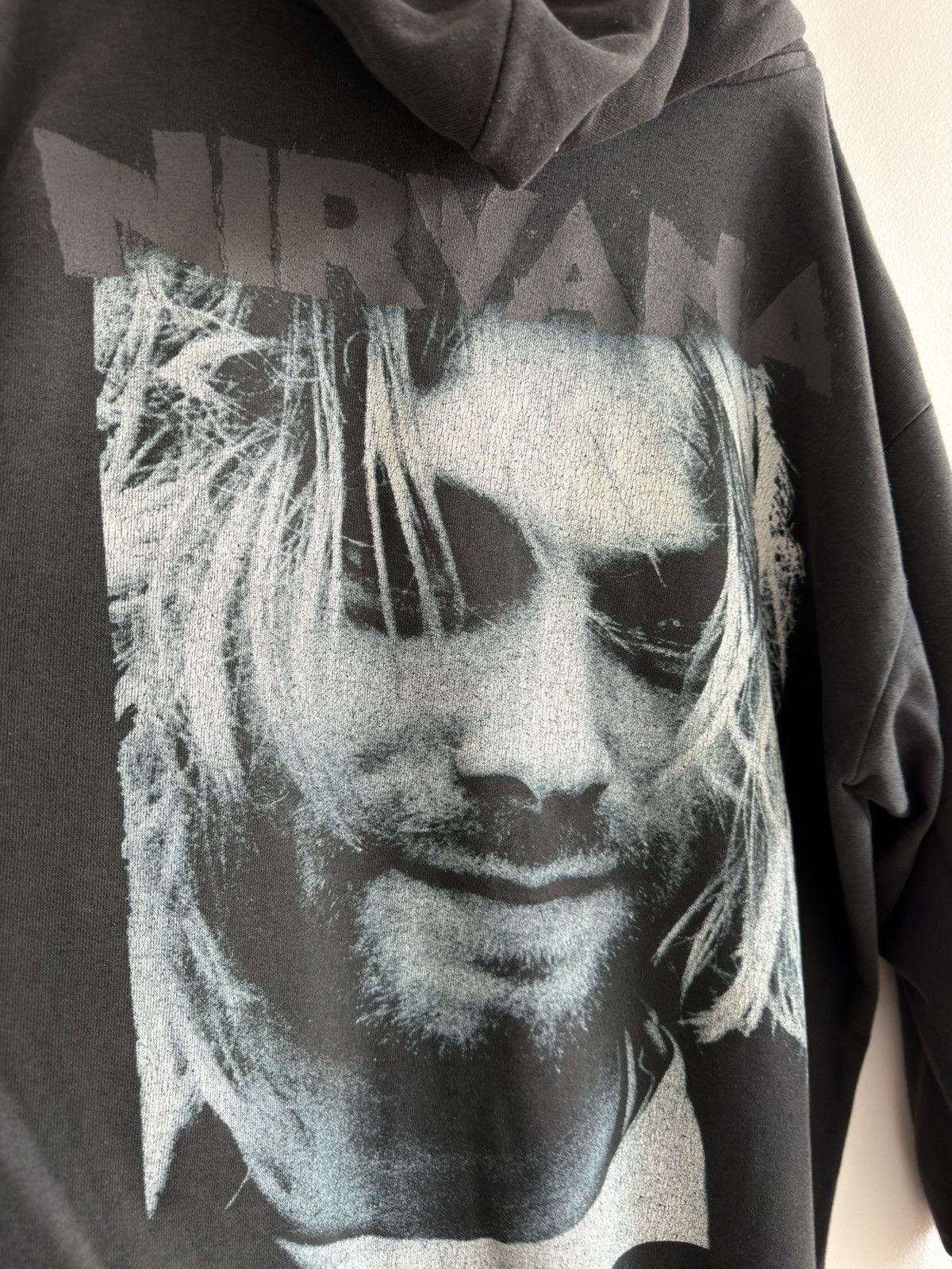Nirvana *RARE* VINTAGE NIRVANA KURT COBAIN DISTRESSED HOODIE ZIP UP Size US XL / EU 56 / 4 - 3 Thumbnail