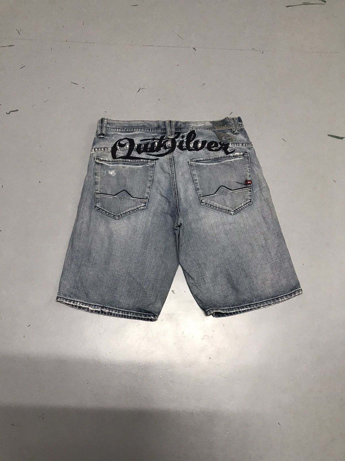 JNCO Vintage quicksilver embroidered denim jort Size US 38 / EU 54 - 1 Thumbnail