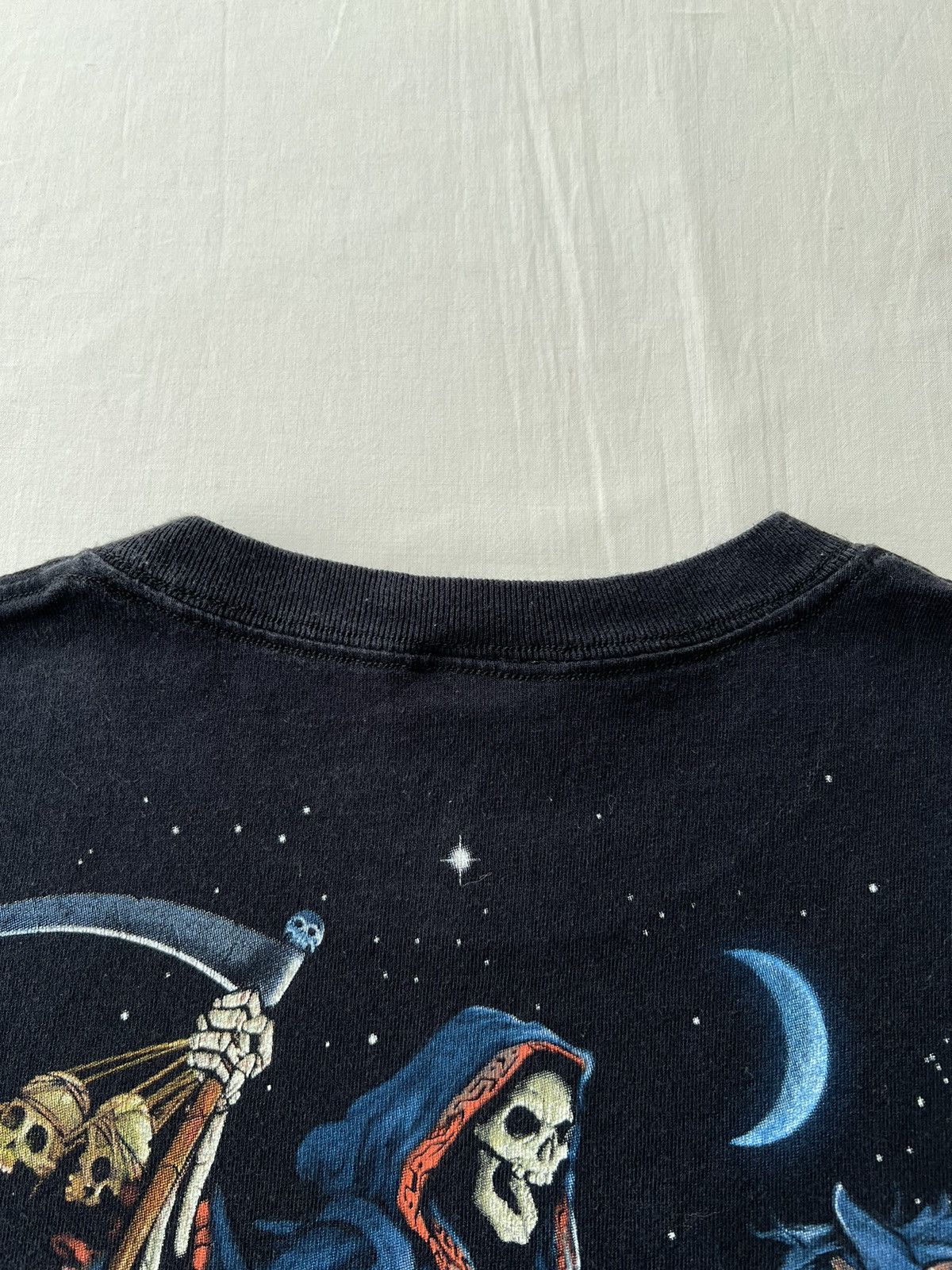 Liquid Blue Vintage 2003 Liquid Blue Grim Reaper Black T-shirt Size US L / EU 52-54 / 3 - 16 Thumbnail