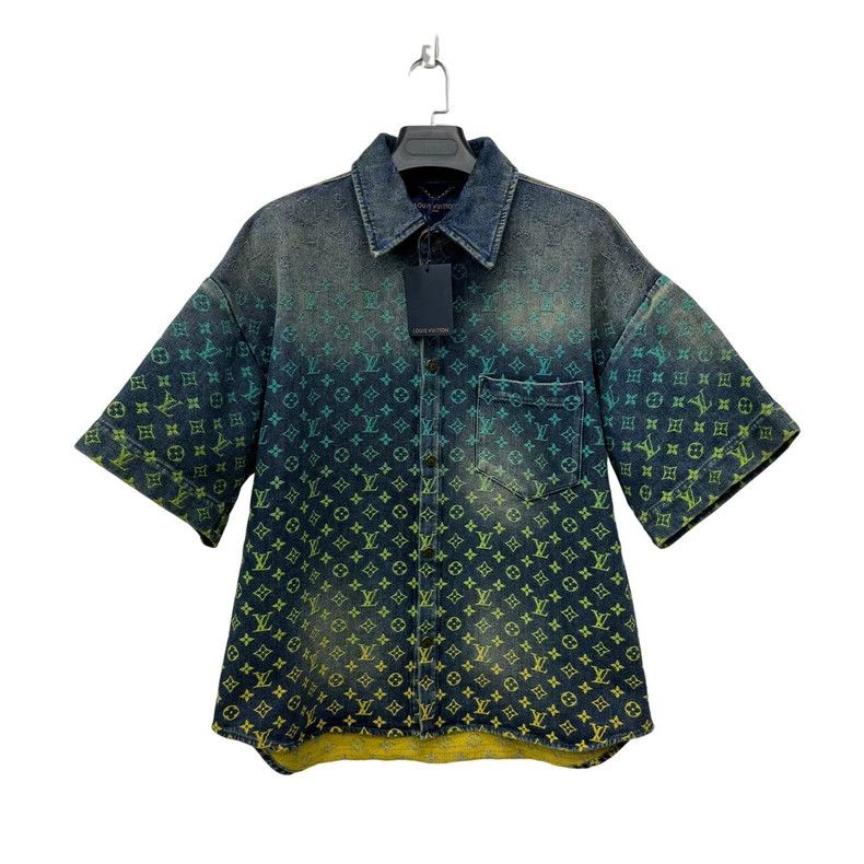 Louis Vuitton Louis Vuitton Rainbow Gradient Denim Shirt 2503-Nextarrow Size US L / EU 52-54 / 3 - 1 Thumbnail