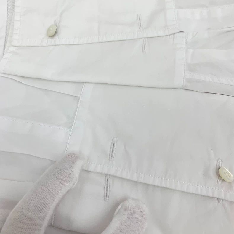 Dior Dior White bee embroidered cotton lapel long-sleeved shirt Size XS / US 0-2 / IT 36-38 - 9 Thumbnail
