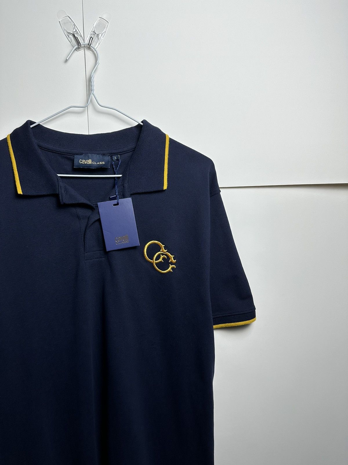 Just Cavalli × Roberto Cavalli NWT Cavalli Class Embroidered Logo Polo Tee Size US L / EU 52-54 / 3 - 2 Thumbnail
