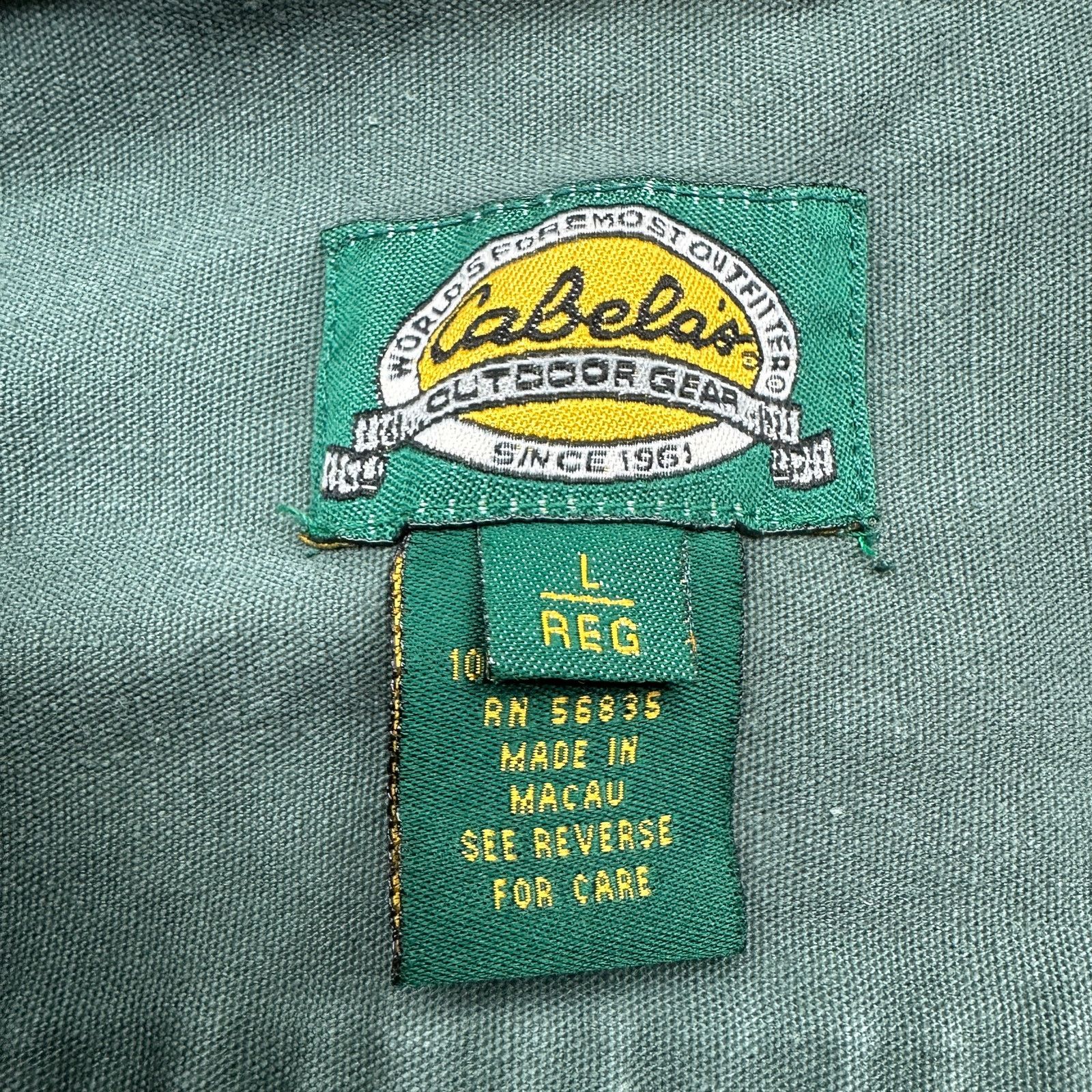 Cabelas VTG Cabelas Hunting Canvas Button Long Sleeve Shirt Large Size US L / EU 52-54 / 3 - 3 Thumbnail