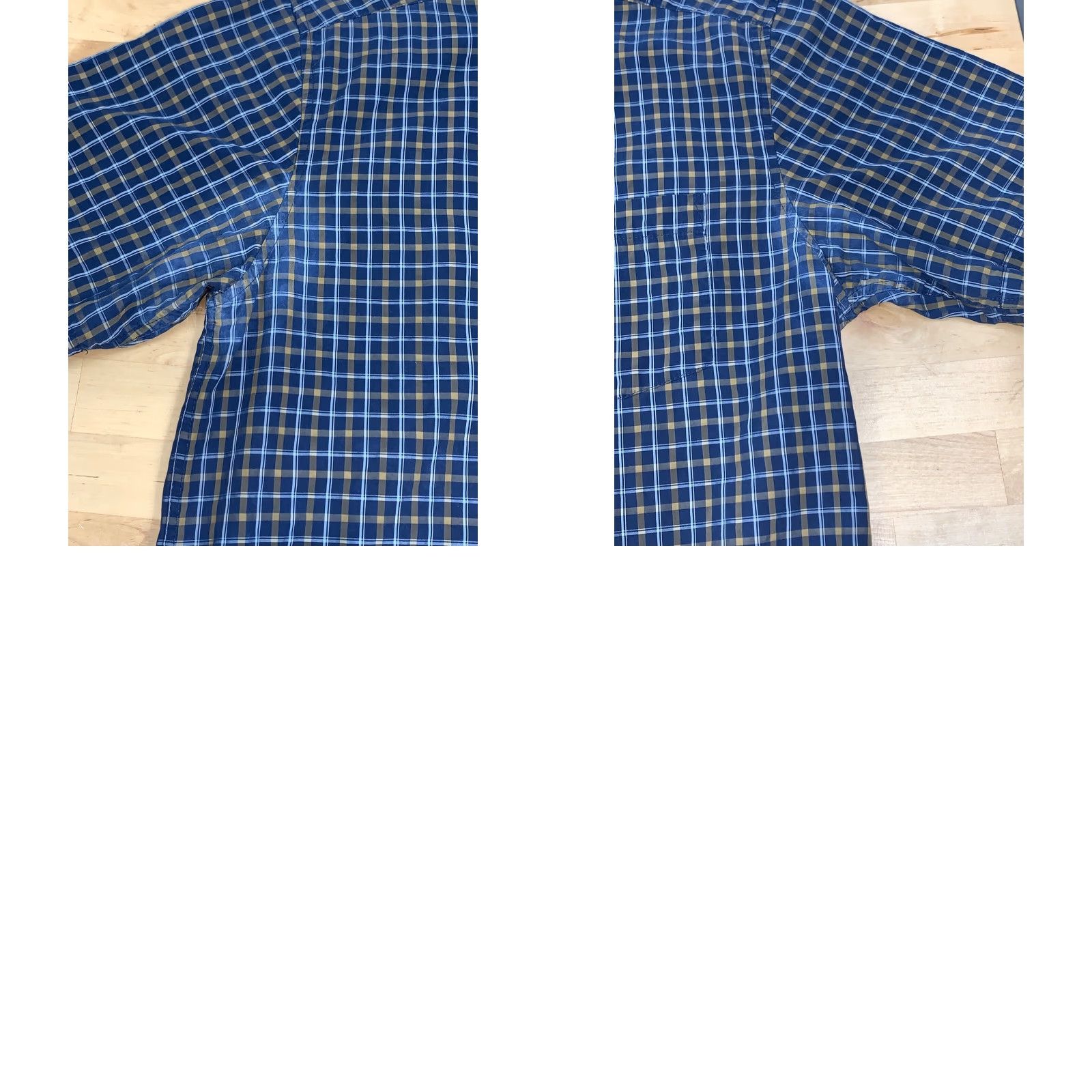Quiksilver VINTAGE Quiksilver Waterman Collection Shirt Blue Plaid Short Sleeve S Mens Button-Up Collared Blue Plaid Size US 29 - 8 Thumbnail