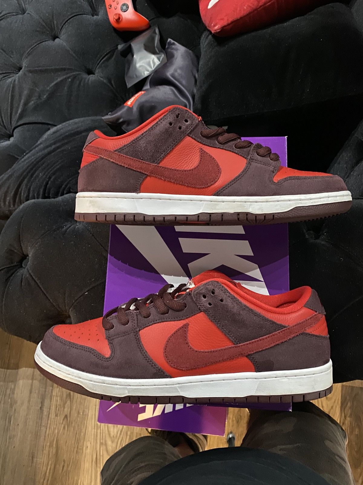Nike Dunk SB Low Fruity Pack Cherry DM0807-600 Men SZ 12 Used Size US 12 / EU 45 - 1 Thumbnail