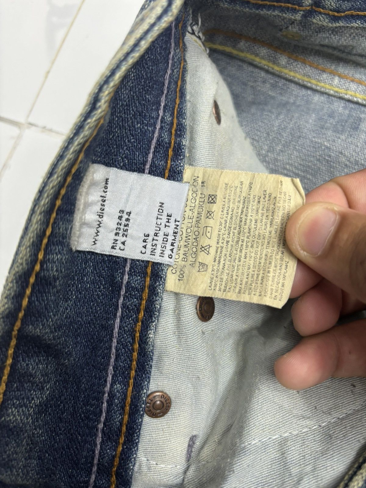 Kapital DIESEL RUSTY BAGGY JEANS DISTRESSED DENIM Size US 32 / EU 48 - 11 Thumbnail