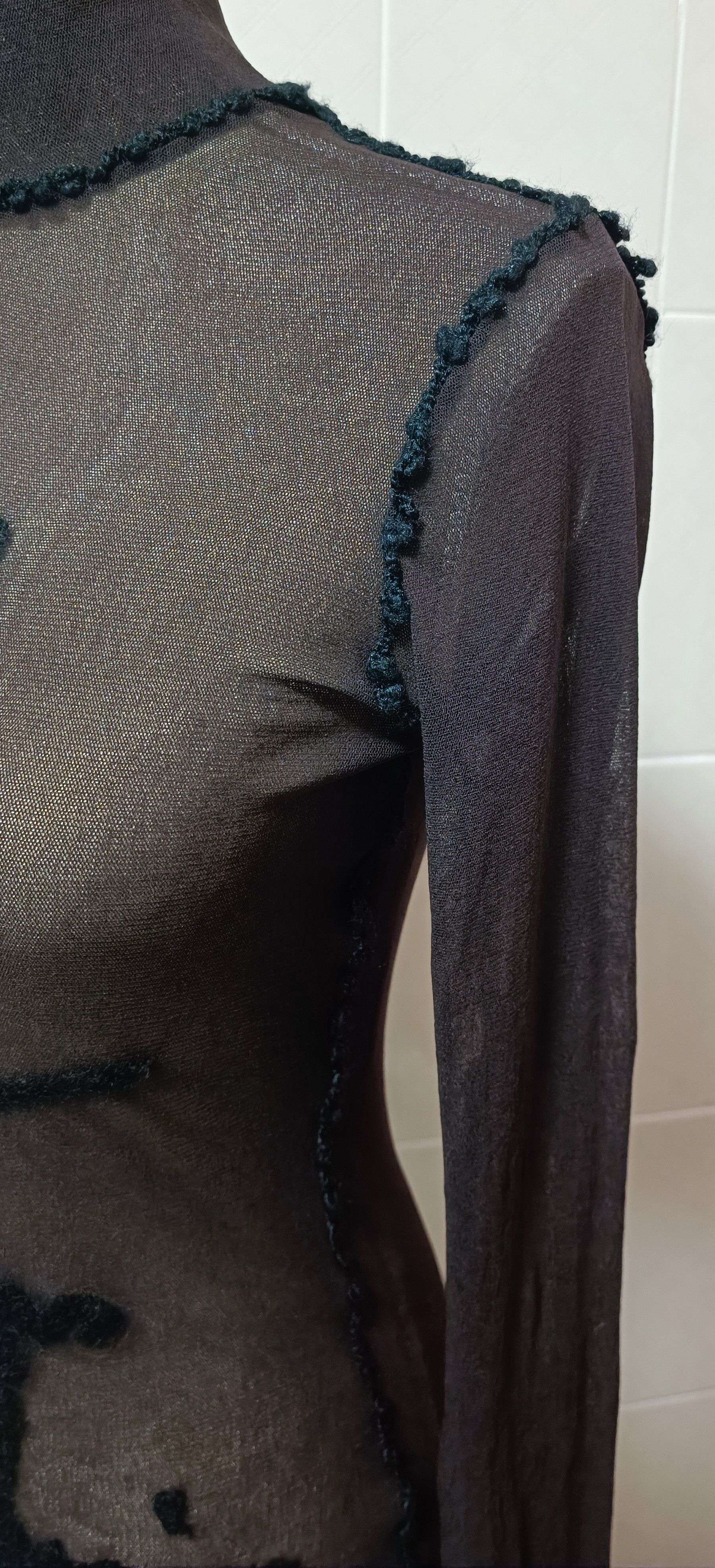 Jean Paul Gaultier Fall2001 - Iconic wool word top Size L / US 10 / IT 46 - 12 Thumbnail