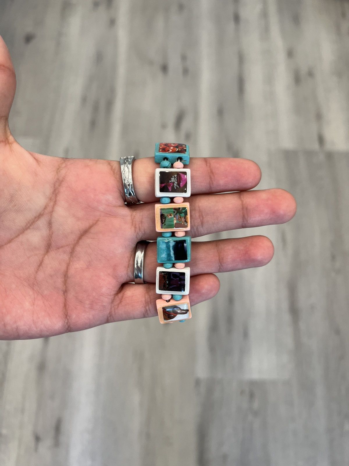 Other Bazo1199 “FakeMink Blue&Pink” Bracelet - Brand New