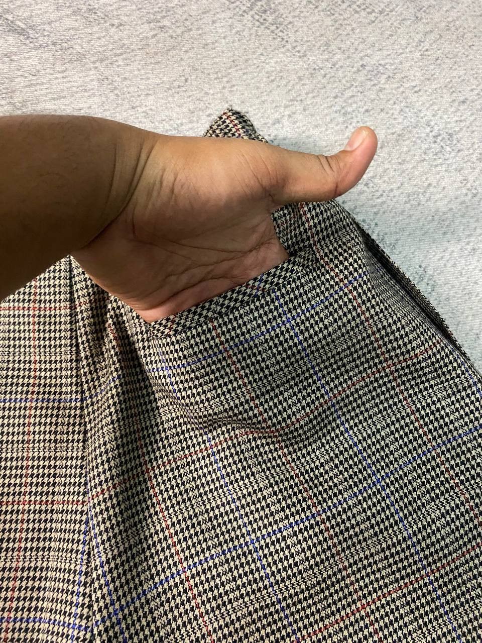 Givenchy × Vintage Vintage Givenchy Play Houndstooth High Waist Wide Leg Short Size 28" / US 6 / IT 42 - 7 Thumbnail