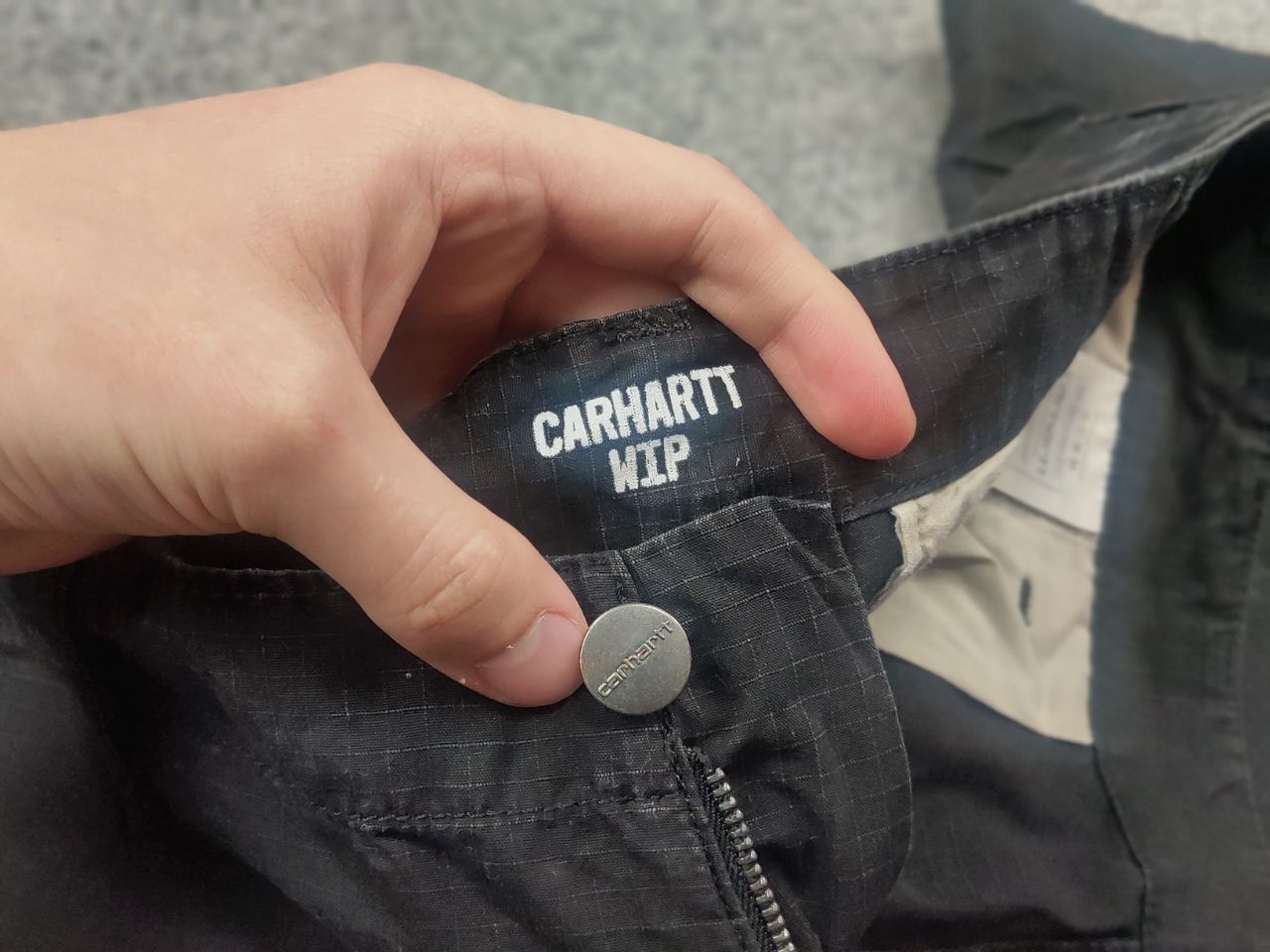 Carhartt Vintage Carhartt Wip Cargo Pants Black Faded Ripstop Y2K Size US 34 / EU 50 - 16 Thumbnail