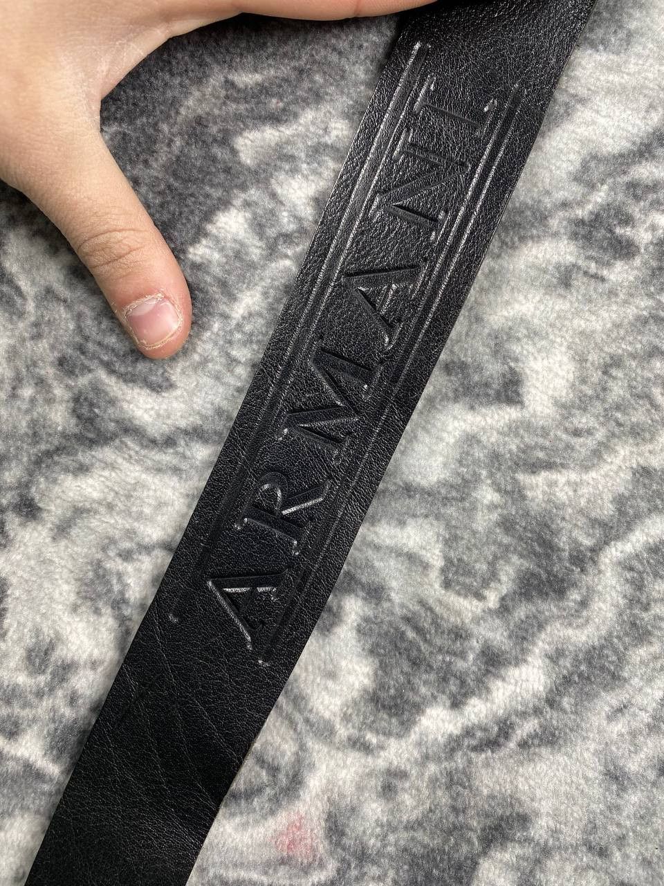 Giorgio Armani Vintage Giorgio Armani Leather Metal logo Belt Size ONE SIZE - 6 Thumbnail