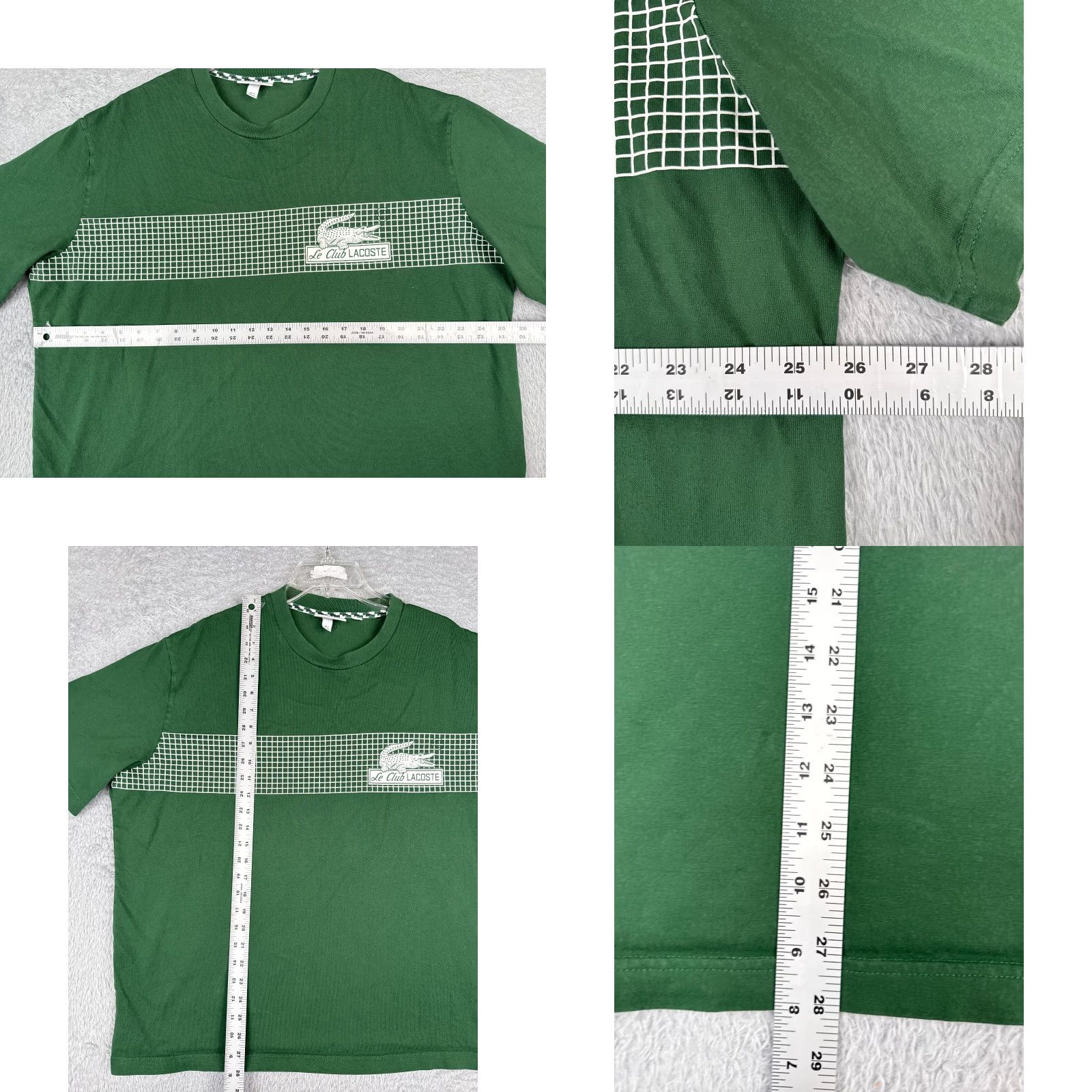 Lacoste Lacoste Shirt Adult 2XL Green Crew Neck Short Sleeve Cotton Tennis Logo Embroidered Men’s Shirt Size US XXL / EU 58 / 5 - 8 Thumbnail