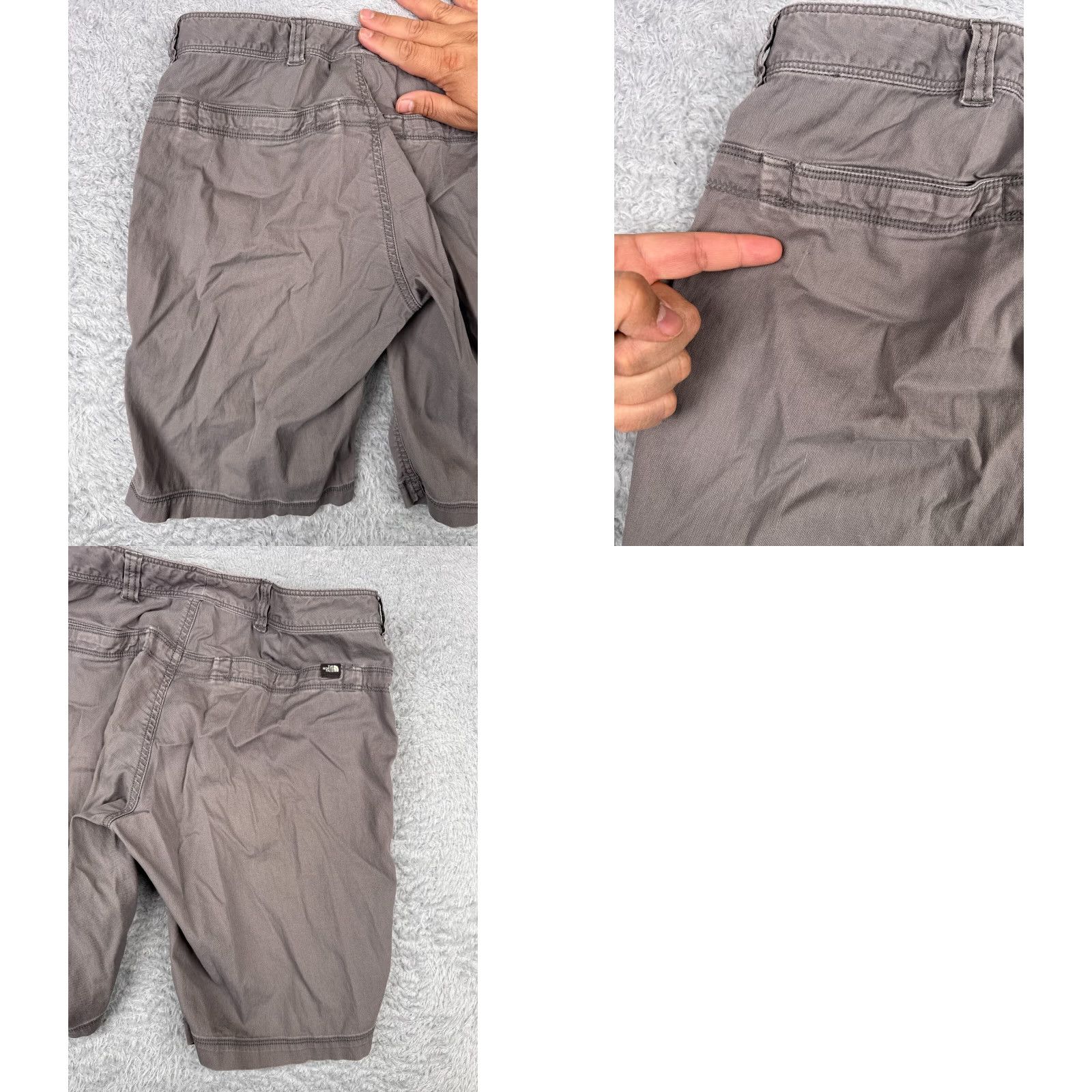 The North Face The North Face Shorts Women 6 Gray Chino Cotton Blend Twill Hiking Camp 31x10 Size 28" / US 6 / IT 42 - 10 Thumbnail