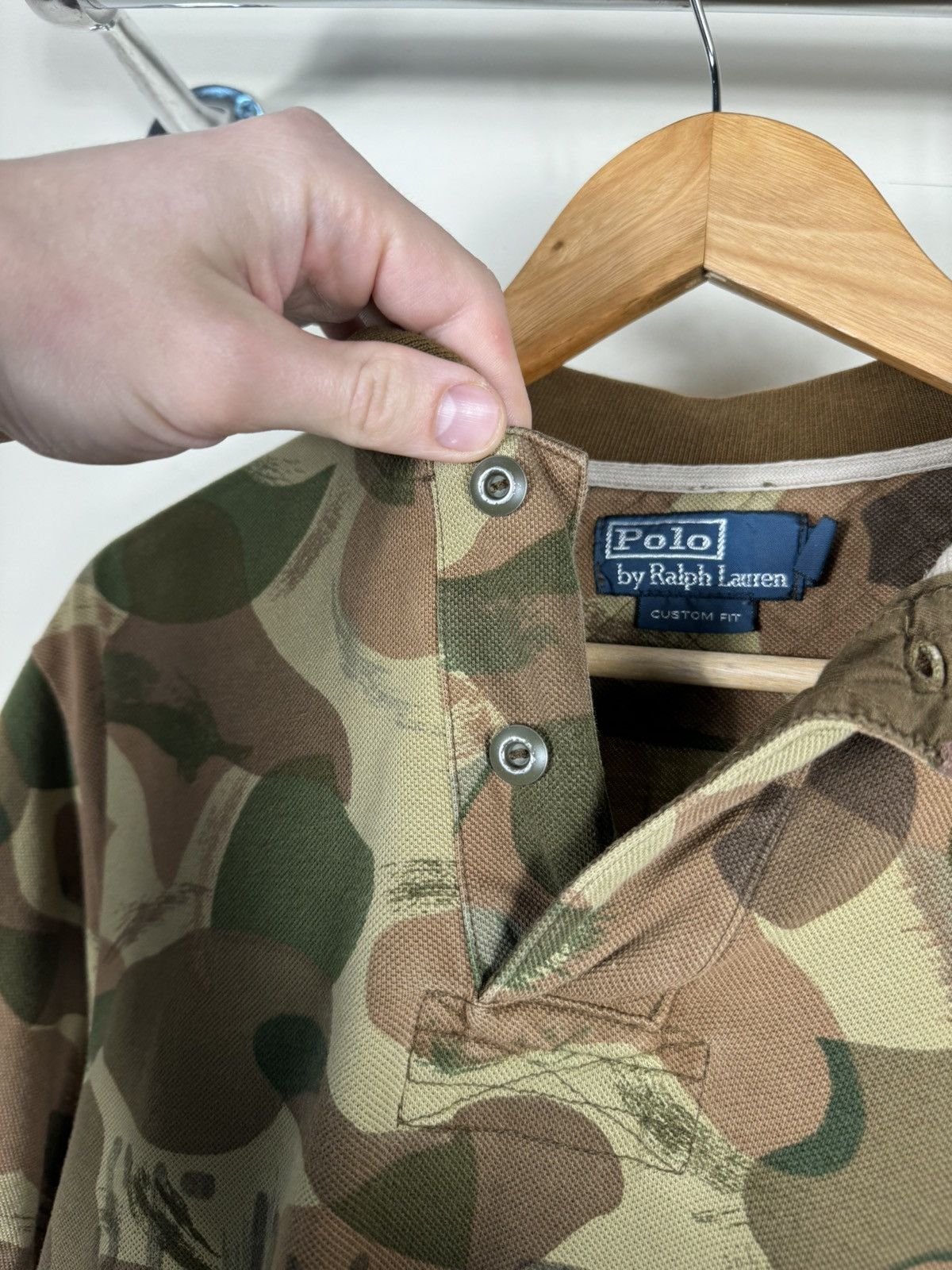 Polo Ralph Lauren × Ralph Lauren Ralph Lauren USA Army Military Vintage Polo T Shirt Size US L / EU 52-54 / 3 - 4 Thumbnail