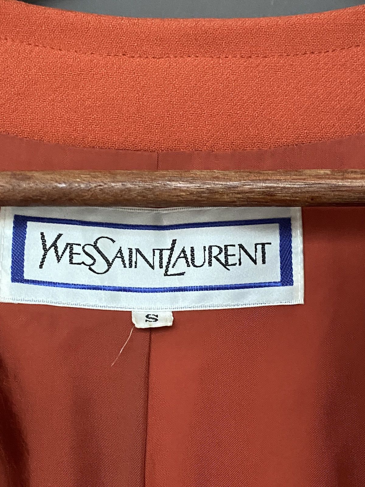 Yves Saint Laurent Vintage Brand YvesSaintLaurent Half Blazer 1990s Size S / US 4 / IT 40 - 9 Thumbnail