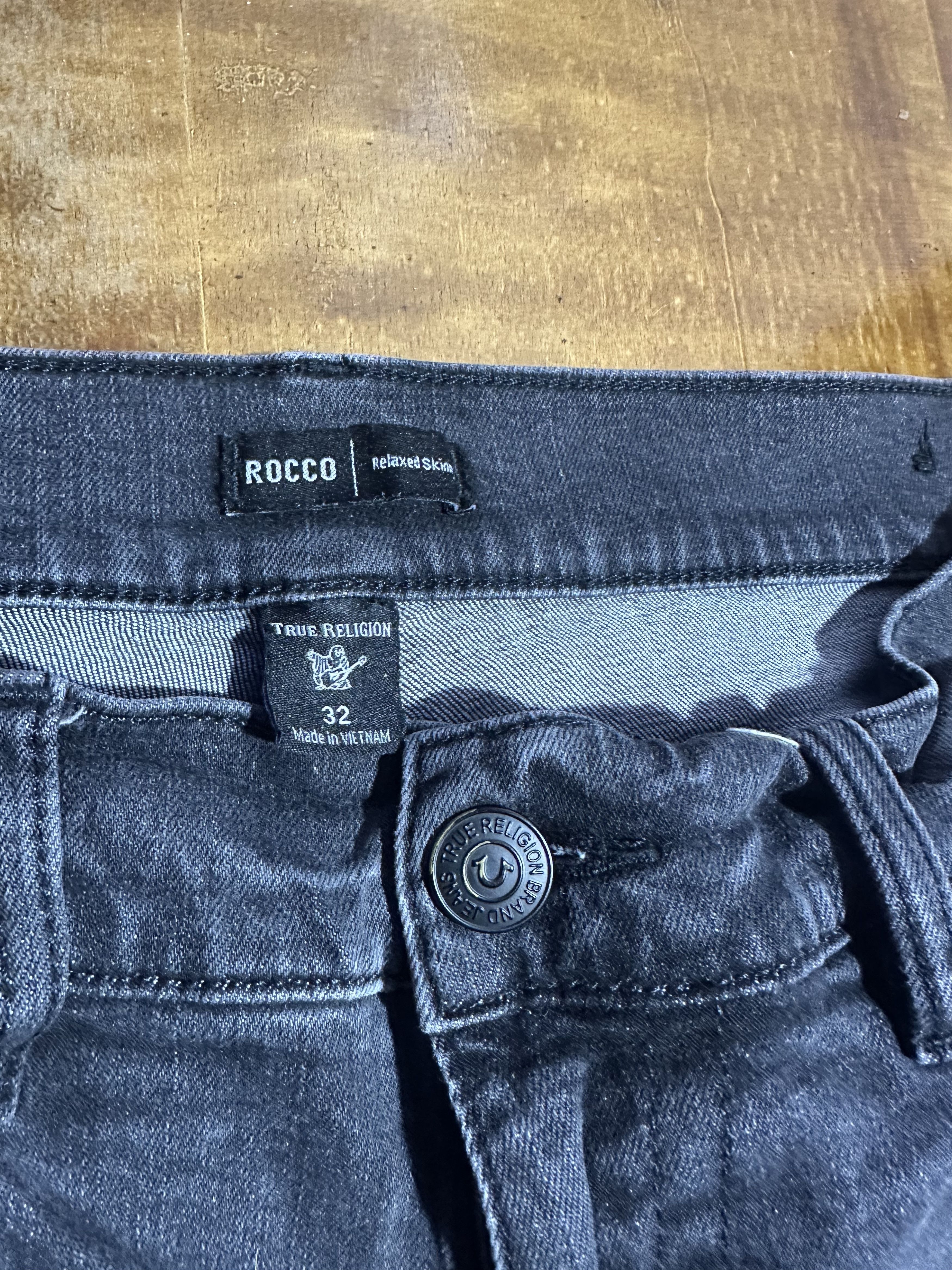 True Religion rue Religion Rocco Relaxed Skinny Men's Jeans Gray Size US 32 / EU 48 - 4 Thumbnail