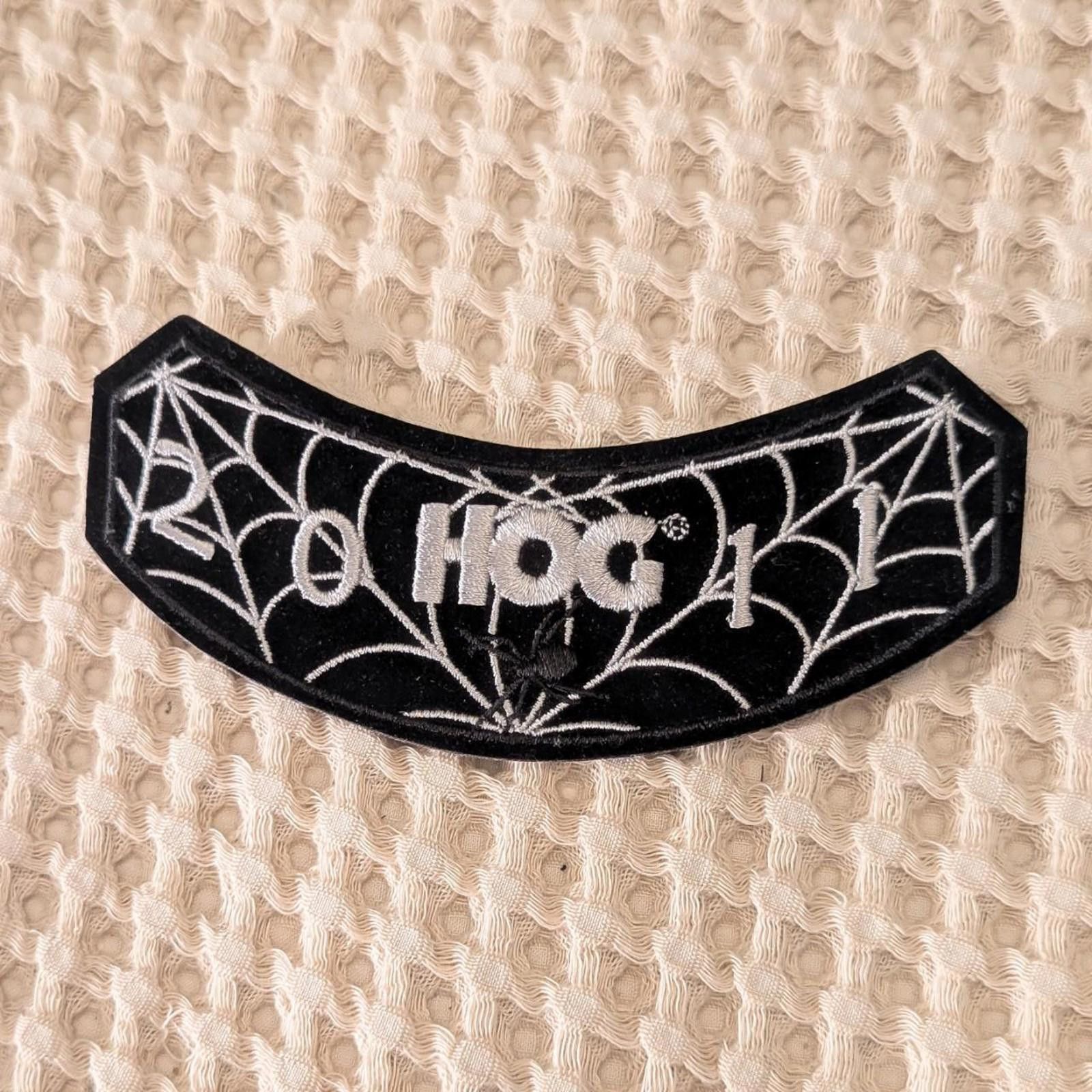 Harley Davidson 2011 Harley HOG Spider Web Patch • Y2K Biker Grunge Size ONE SIZE - 1 Thumbnail