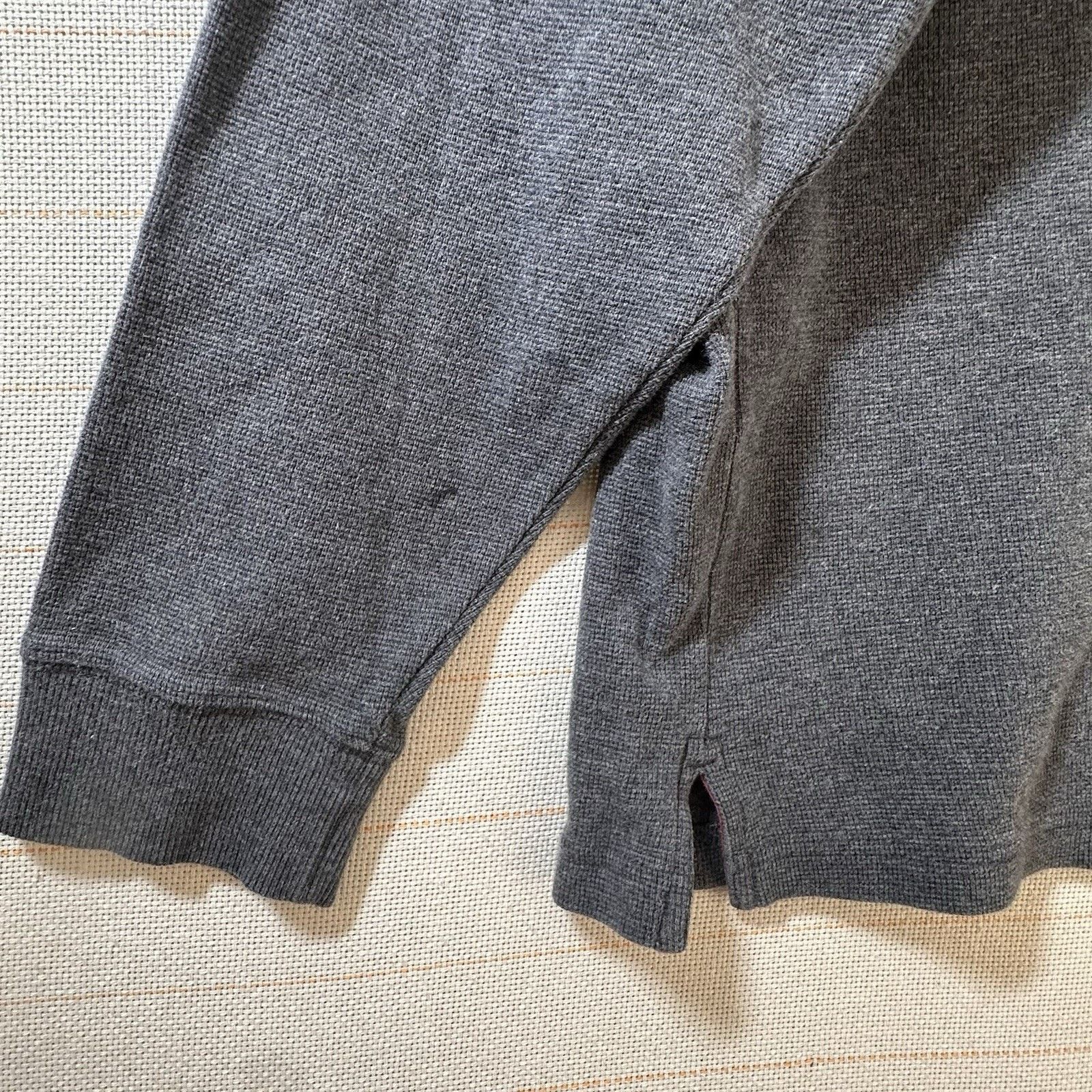 L.L. Bean LL Bean Shirt Men's Gray Henley Thin Fleece Polyester Size US XL / EU 56 / 4 - 4 Thumbnail