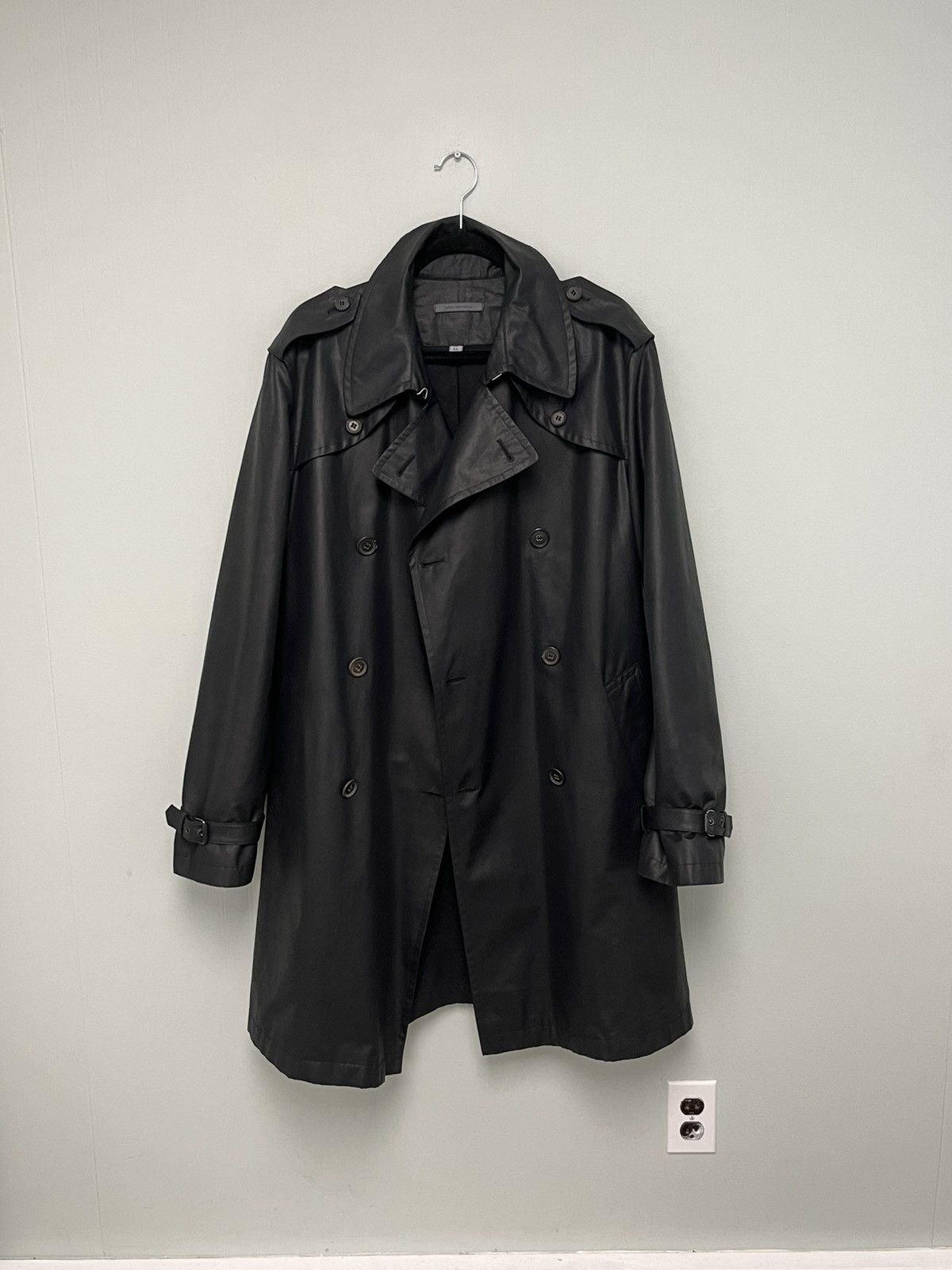 John Varvatos Resin Coated Trench Coat Size EU 52 USA 42 Size US L / EU 52-54 / 3 - 3 Thumbnail