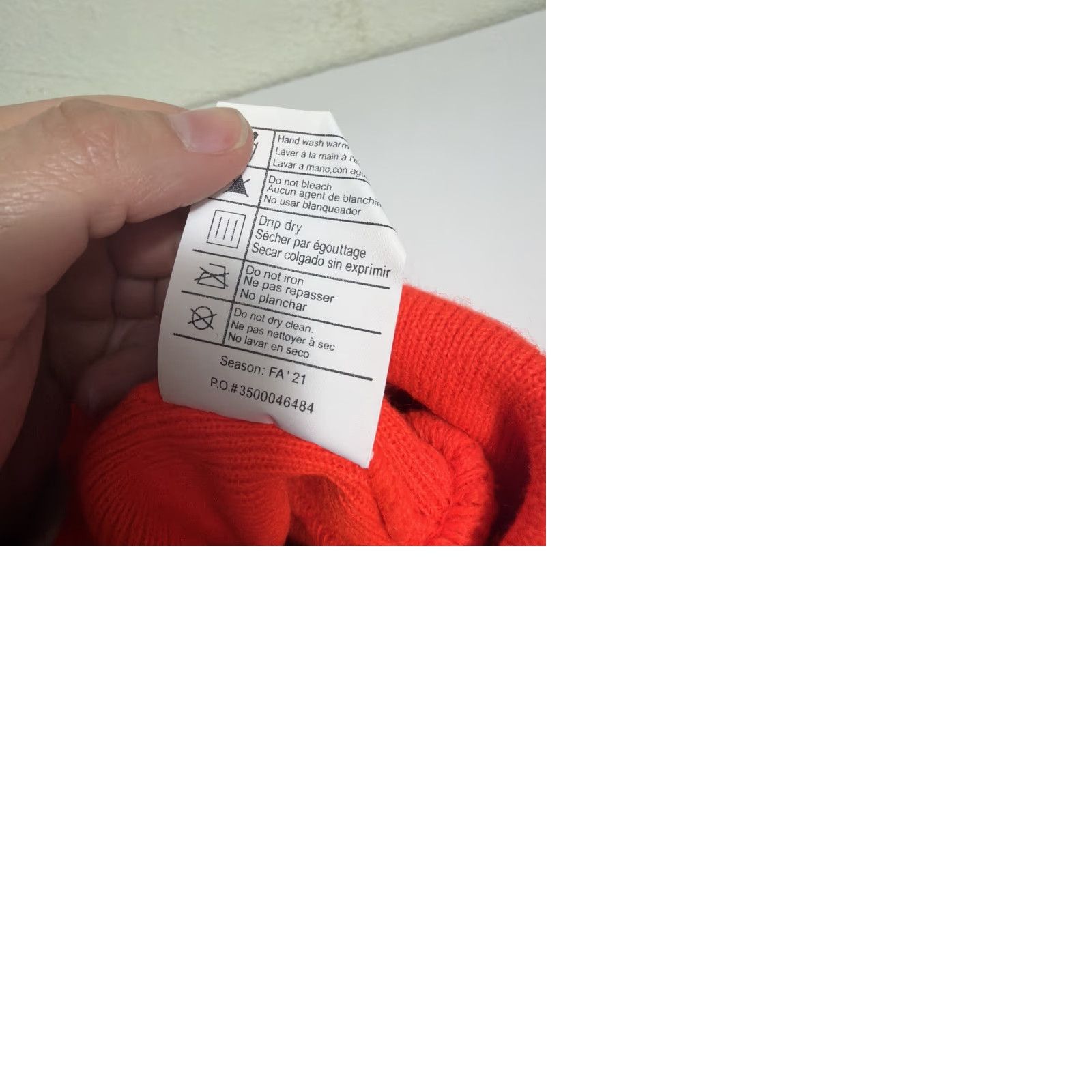 Carhartt Carhartt Beanie Safety Orange Acrylic One Size Embroidered “ledvance” Mens Size ONE SIZE - 9 Thumbnail