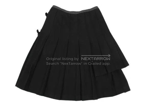Comme des Garcons Comme Des Garcons size M Black Vintage Pleated Design Half Size 23" - 3 Thumbnail