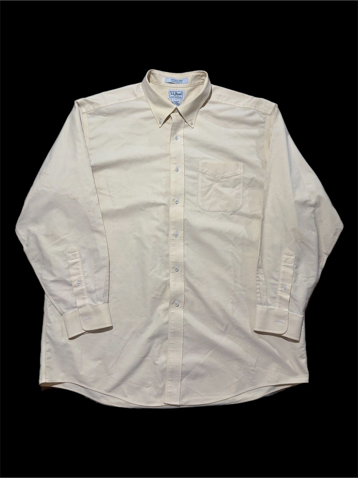 L.L. Bean L.L. Bean Dress Shirt Wrinkle Free Button Down Solid Cotton Size US L / EU 52-54 / 3 - 1 Thumbnail