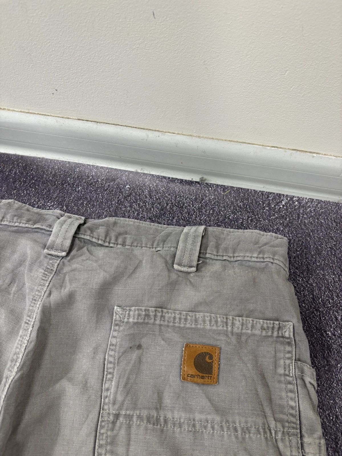 Carhartt Vintage Carhartt Y2K Workwear Grey Hype Skate Baggy Shorts Size US 36 / EU 52 - 7 Thumbnail