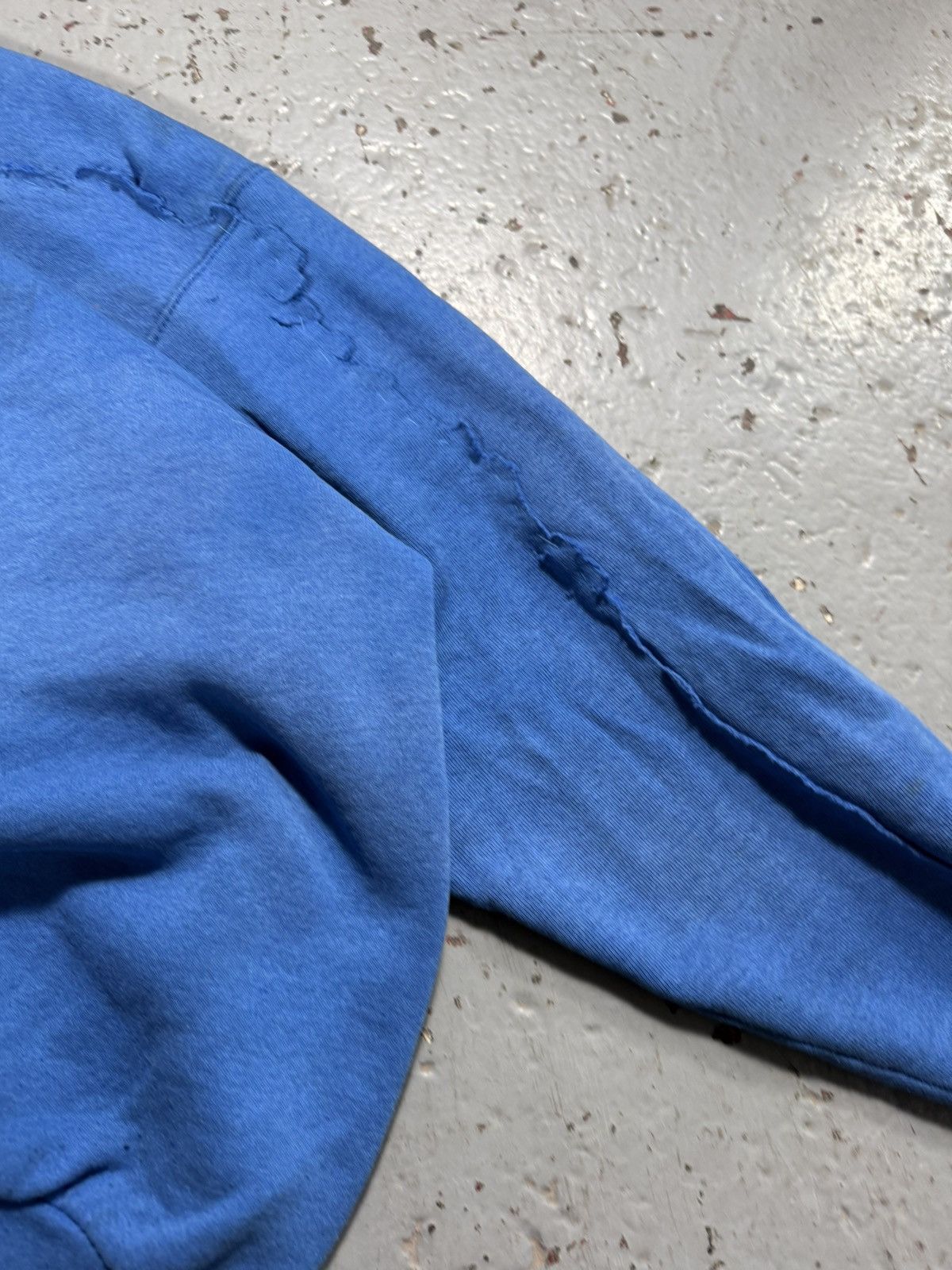 Other Insane Patched Restitched Distressed Blank Blue Crewneck Size US XL / EU 56 / 4 - 6 Thumbnail