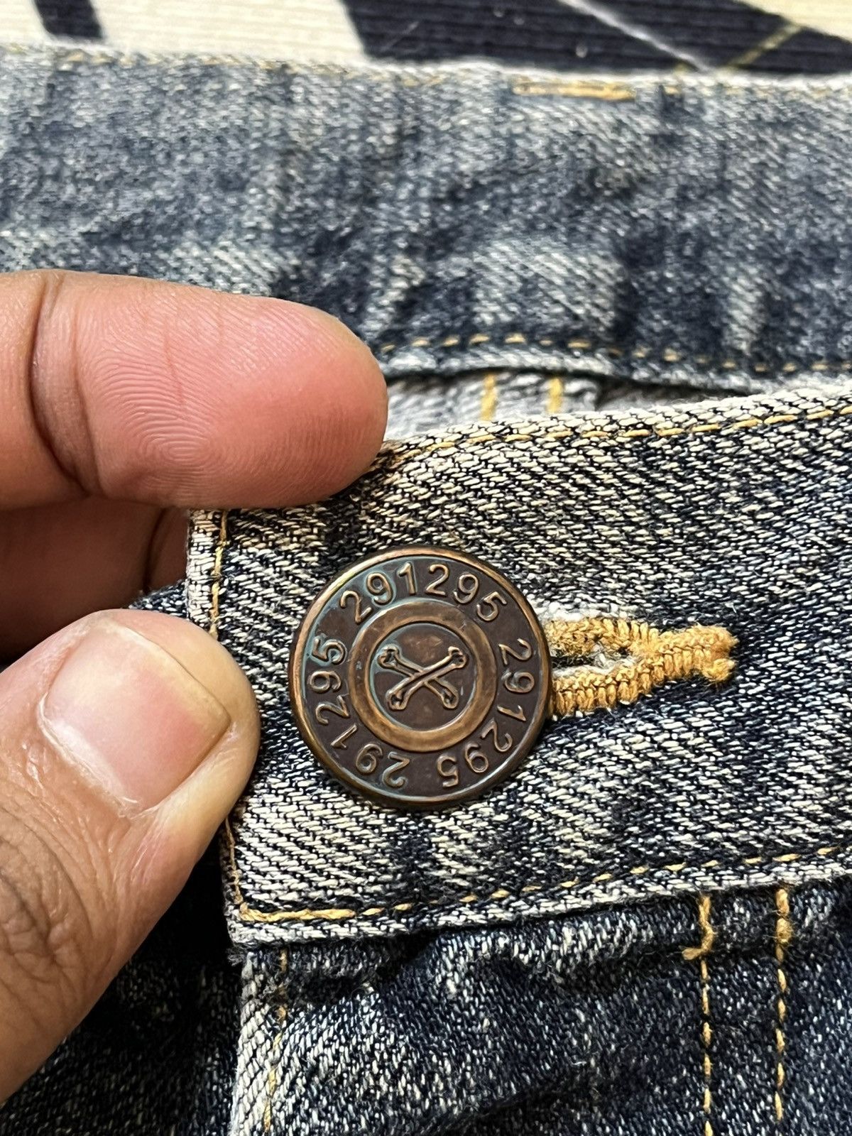20471120 Vintage 291295 Homme Flare Grunge Distressed Denim Size US 32 / EU 48 - 9 Thumbnail