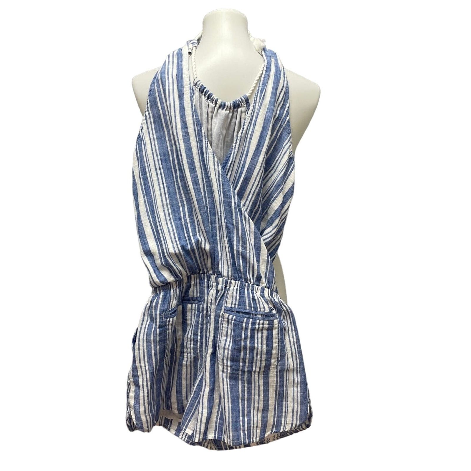Vineyard Vines Vineyard Vines Womens Size 2 Cotton Linen Blend Romper Size 26" / US 2 / IT 38 - 5 Thumbnail