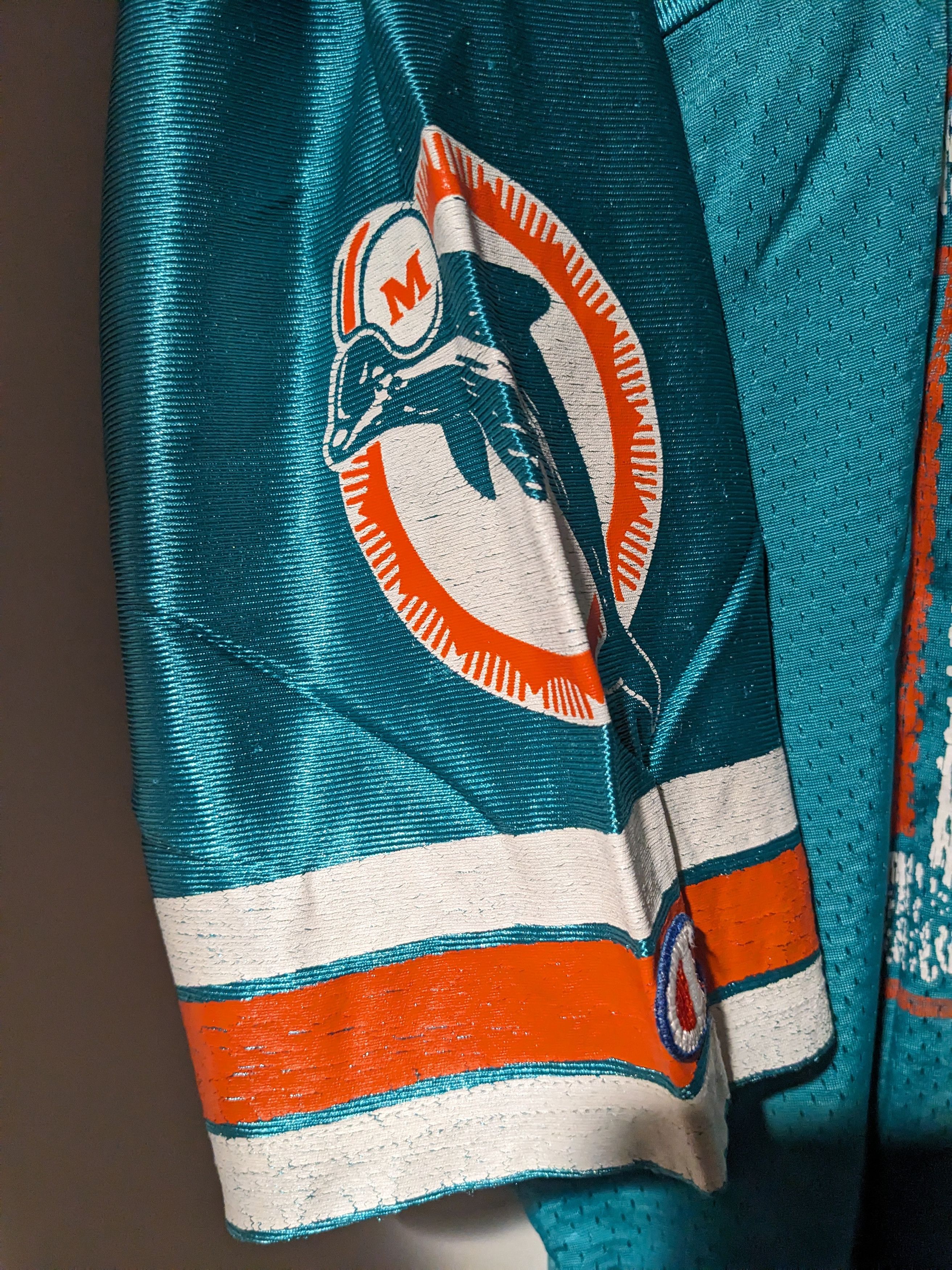 Champion × Vintage Vintage 90s Miami Dolphins Marino Size 48 Football Jersey Size US L / EU 52-54 / 3 - 3 Thumbnail