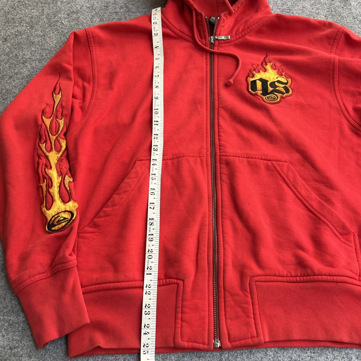 Quiksilver Vintage Quiksilver Flaming Hoodie Size US M / EU 48-50 / 2 - 8 Thumbnail