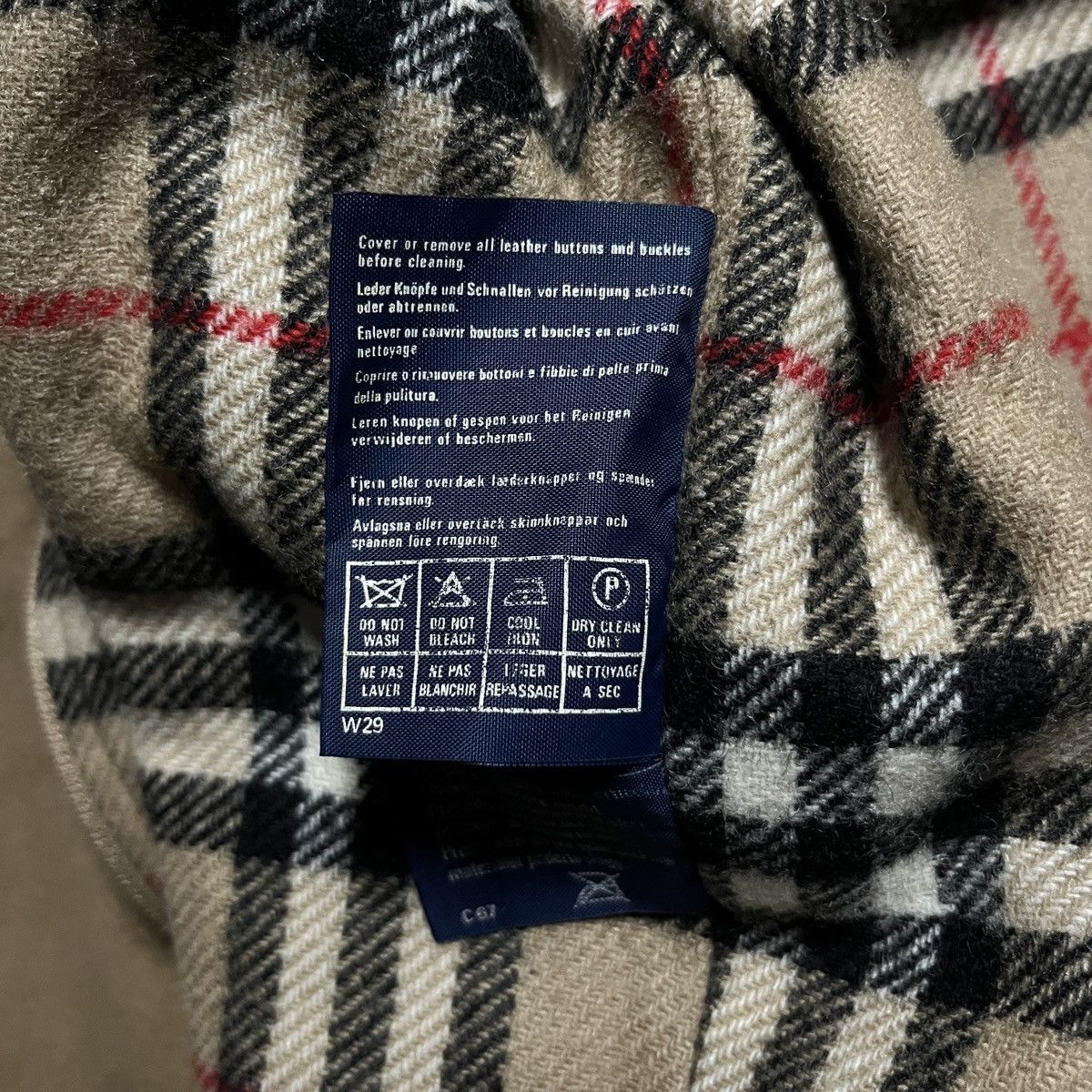 Burberry Vintage Burberrys Alpaca Wool Bomber Jacket Rare 90’s Size US M / EU 48-50 / 2 - 6 Thumbnail