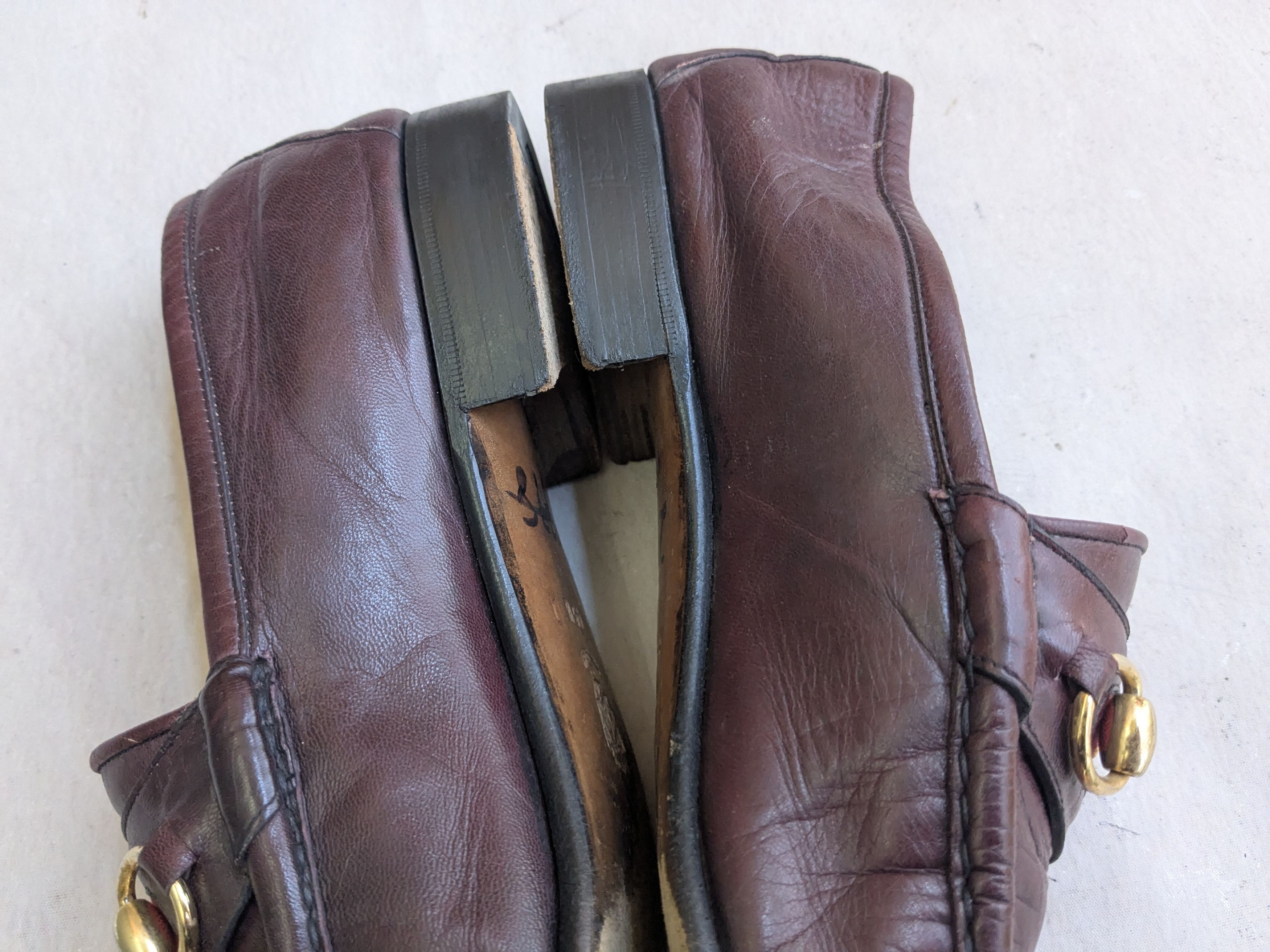 Gucci Vintage Gucci Horsebit Loafers Burgundy Leather 11.5 Snaffle Size US 11.5 / EU 44-45 - 8 Thumbnail