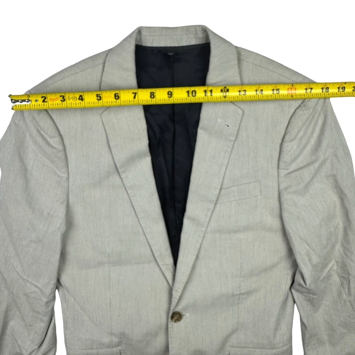 J.Crew J. Crew Blazer Mens Ludlow Cotton 2-Button Gray 36R Regular Jacket Coat Size 36R - 6 Thumbnail